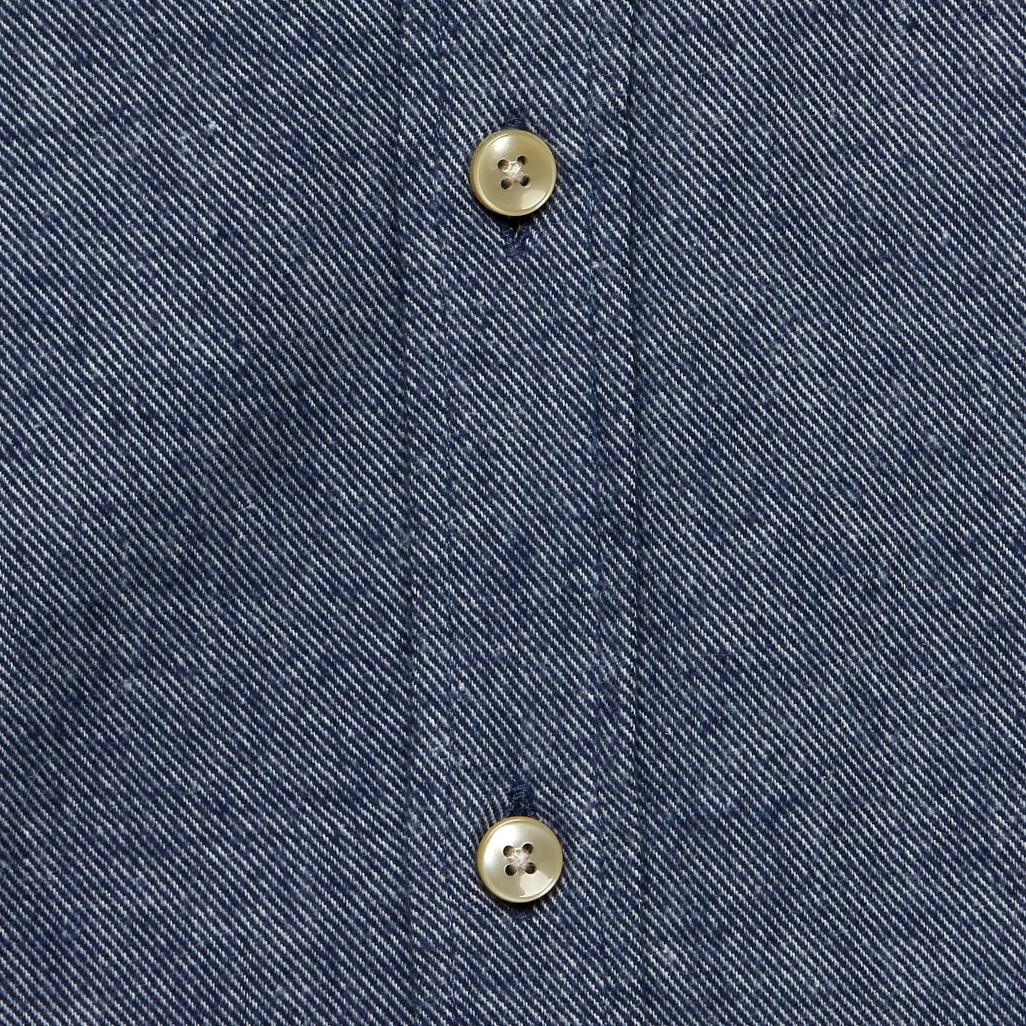 Flannel Teca Shirt - Indigo - Image 3