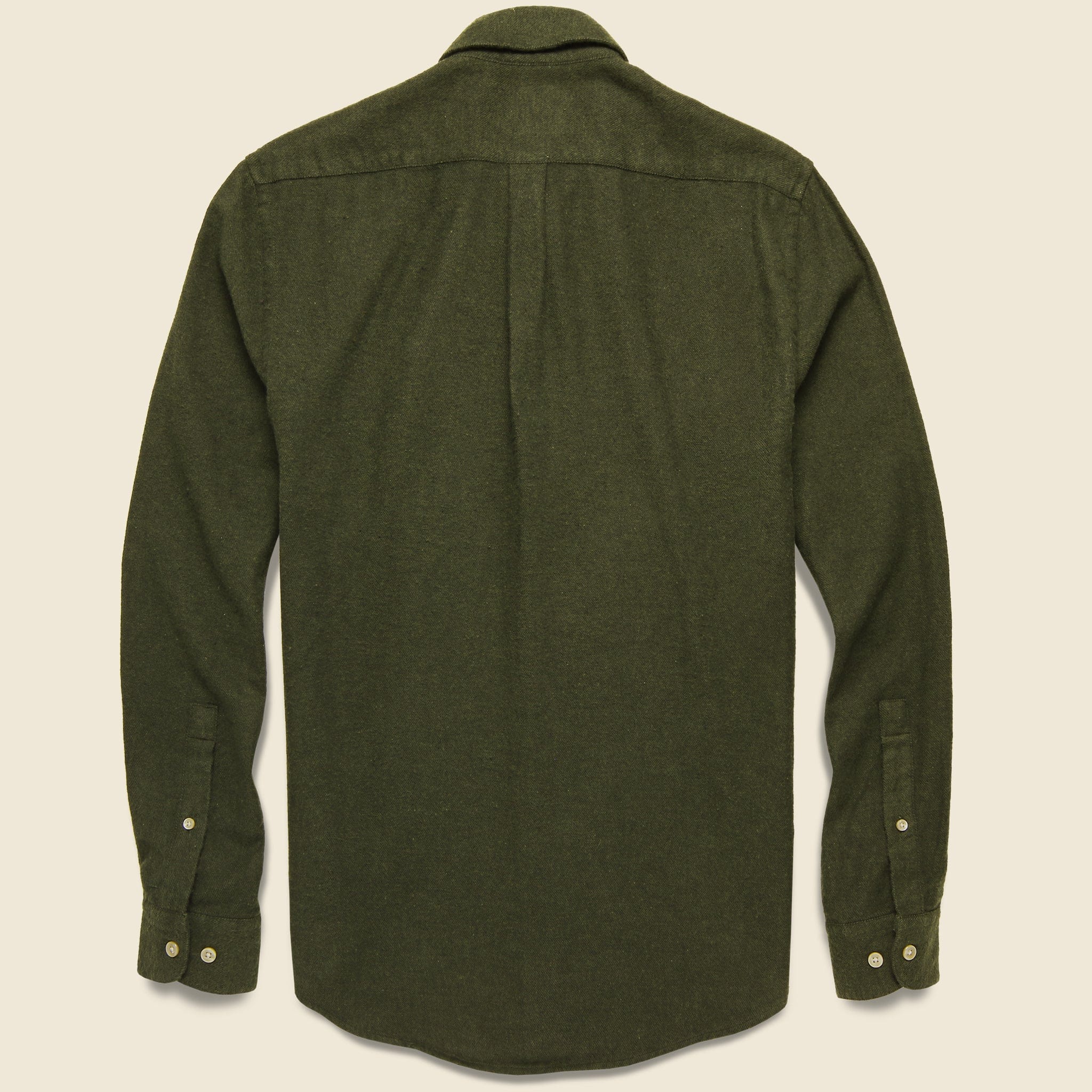 Flannel Teca Shirt - Light Olive - Image 2