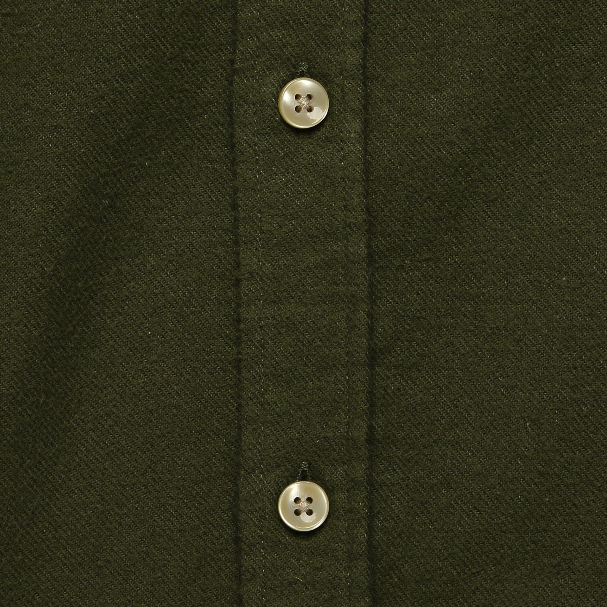 Flannel Teca Shirt - Light Olive - Image 3