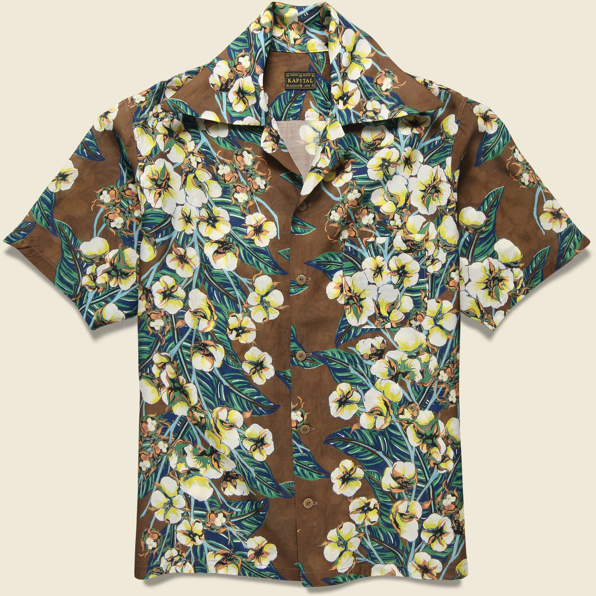 Flower Wrangle Collar Aloha - Brown