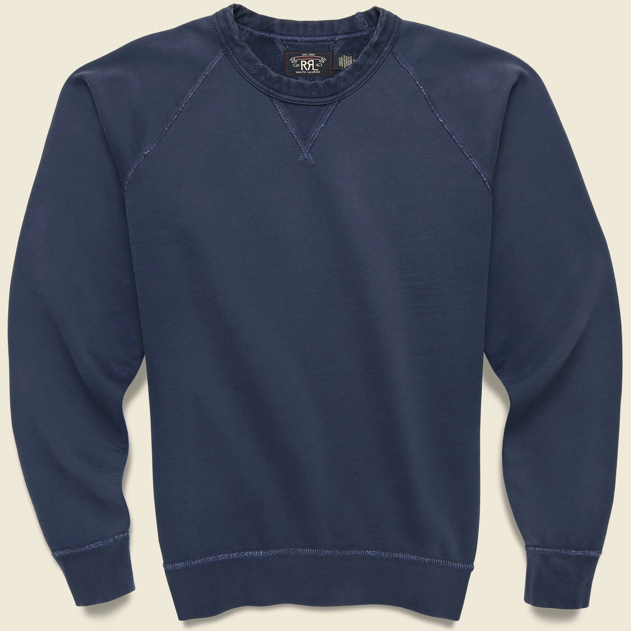 French Terry Raglan Crew - Navy