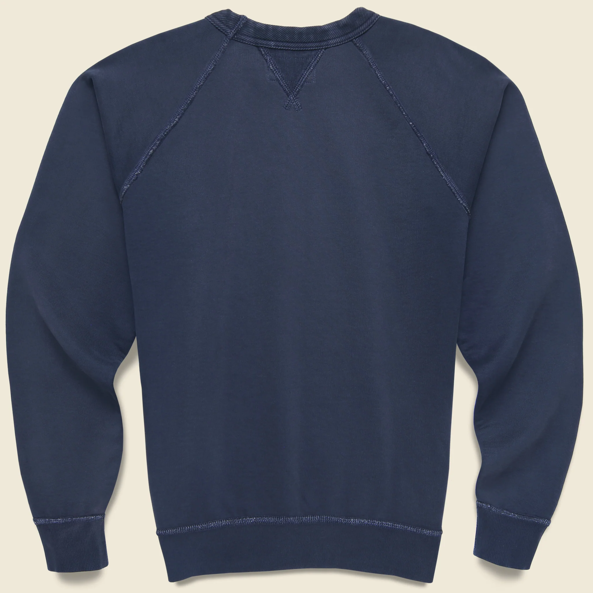 French Terry Raglan Crew - Navy - Image 2