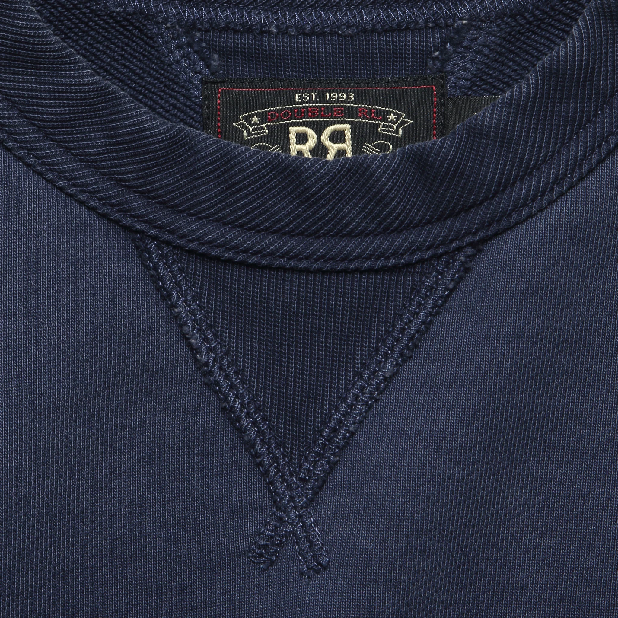French Terry Raglan Crew - Navy - Image 3