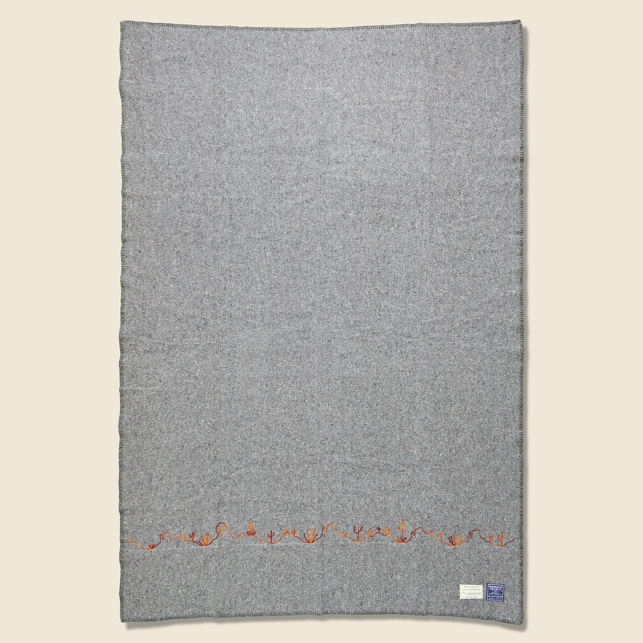 Desert Landscape Small Utility Blanket - Grey
