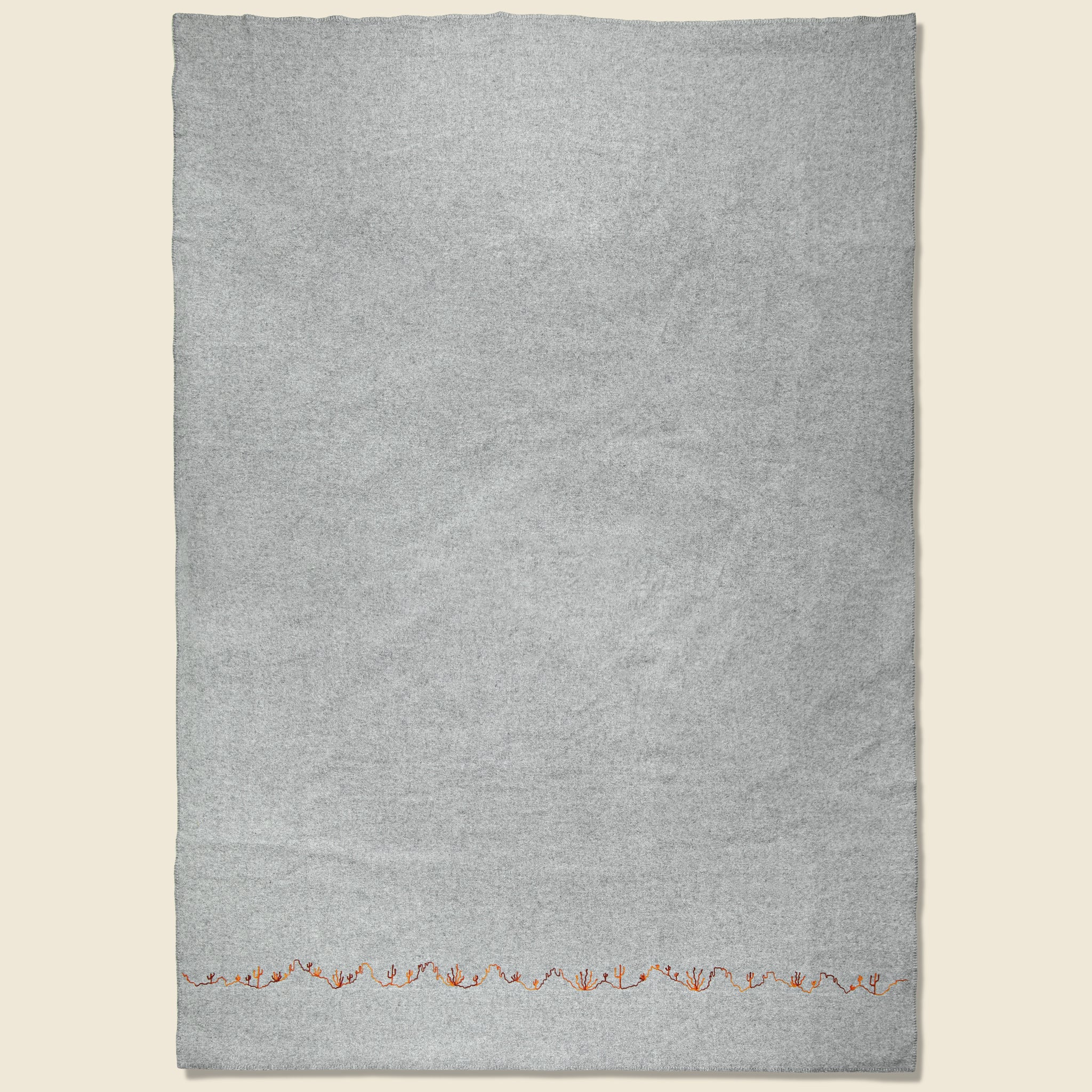 Large Wool Blanket - Desert Landscape