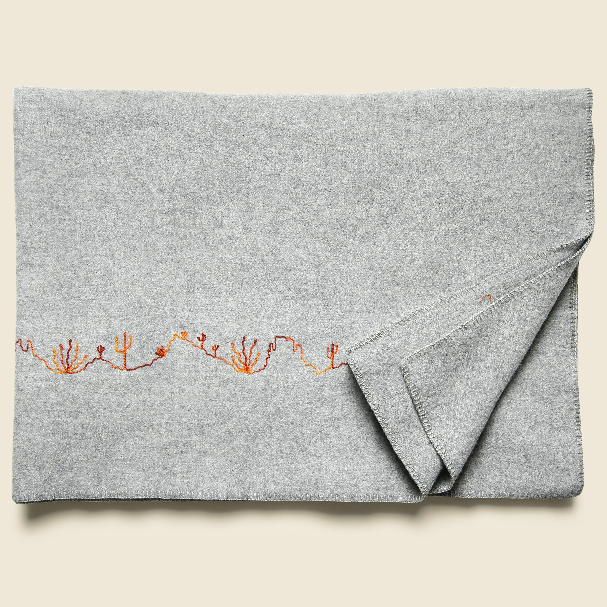Large Wool Blanket - Desert Landscape - Image 3