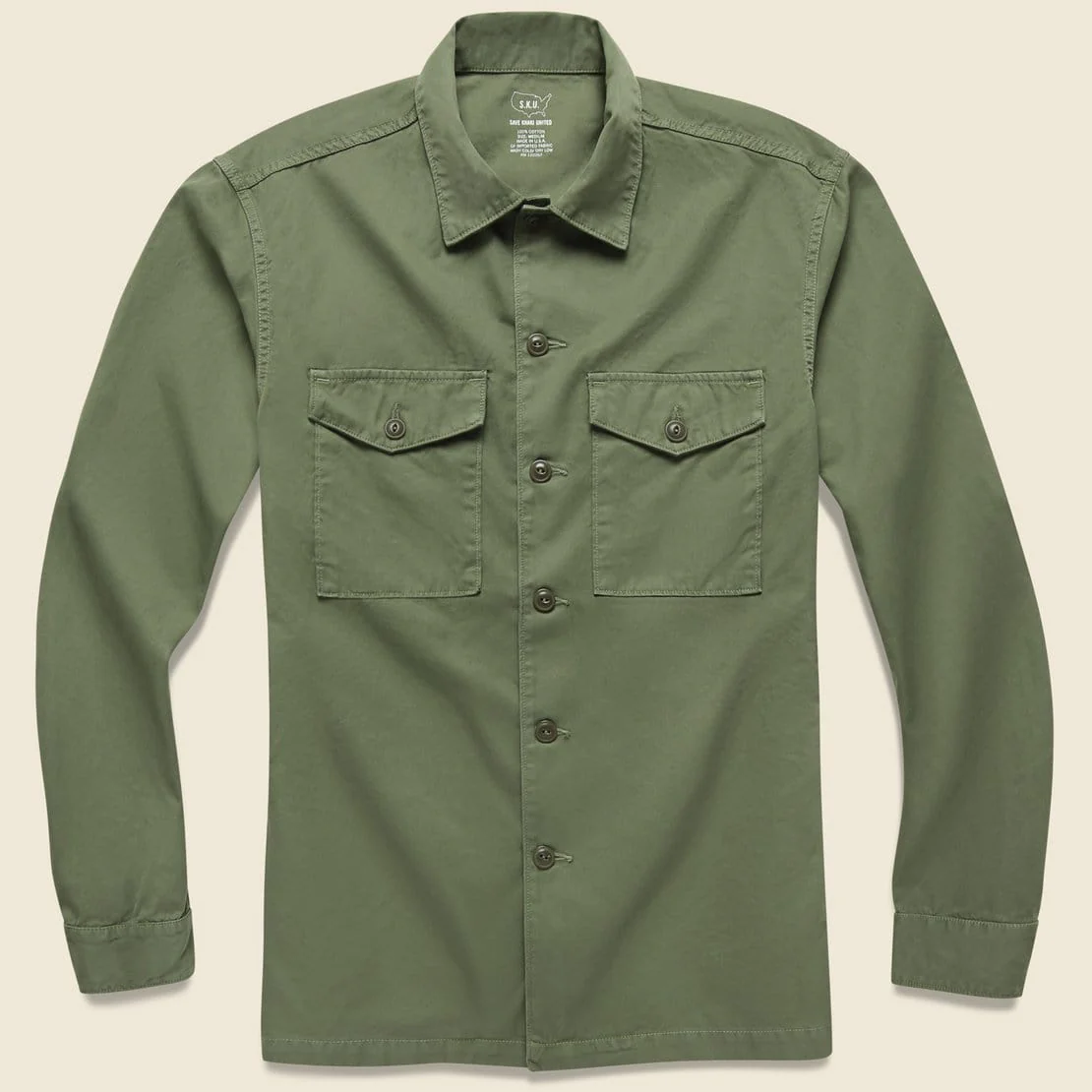 Twill Fatigue Overshirt - Tiger - Image 2