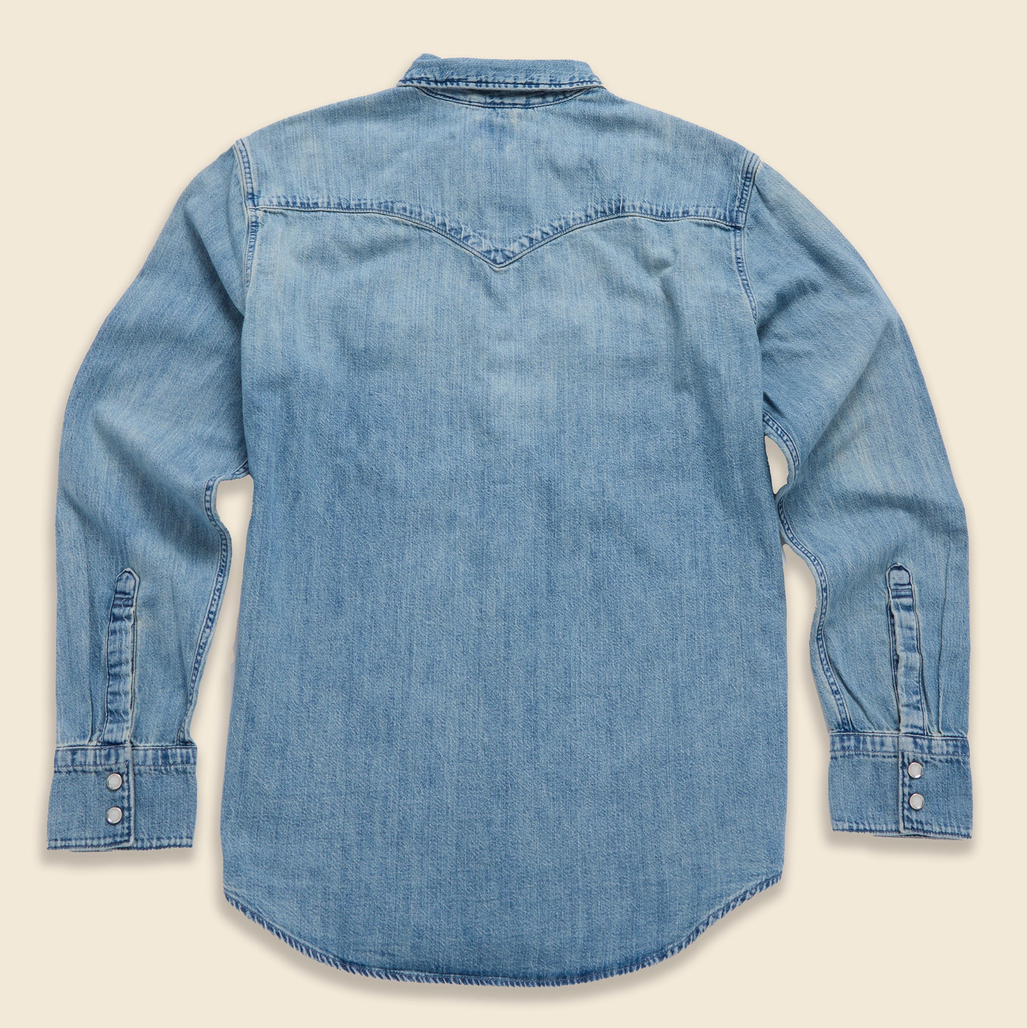 Ft. Lonesome x STAG Match Denim Western Shirt - Image 2
