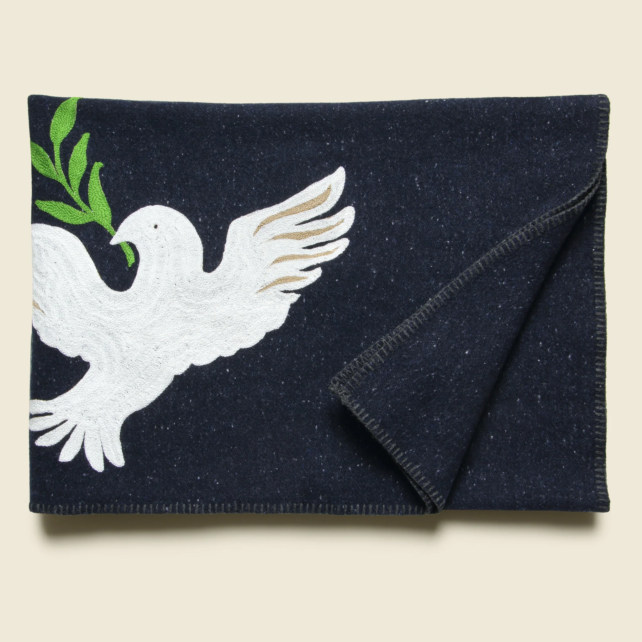 Peace Dove Small Utility Blanket - Navy - Image 3