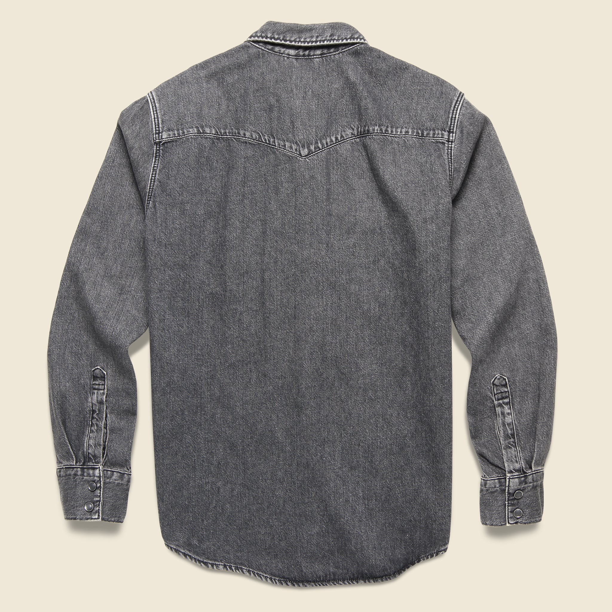Ft. Lonesome x STAG Poppies Denim Western Shirt - Image 2