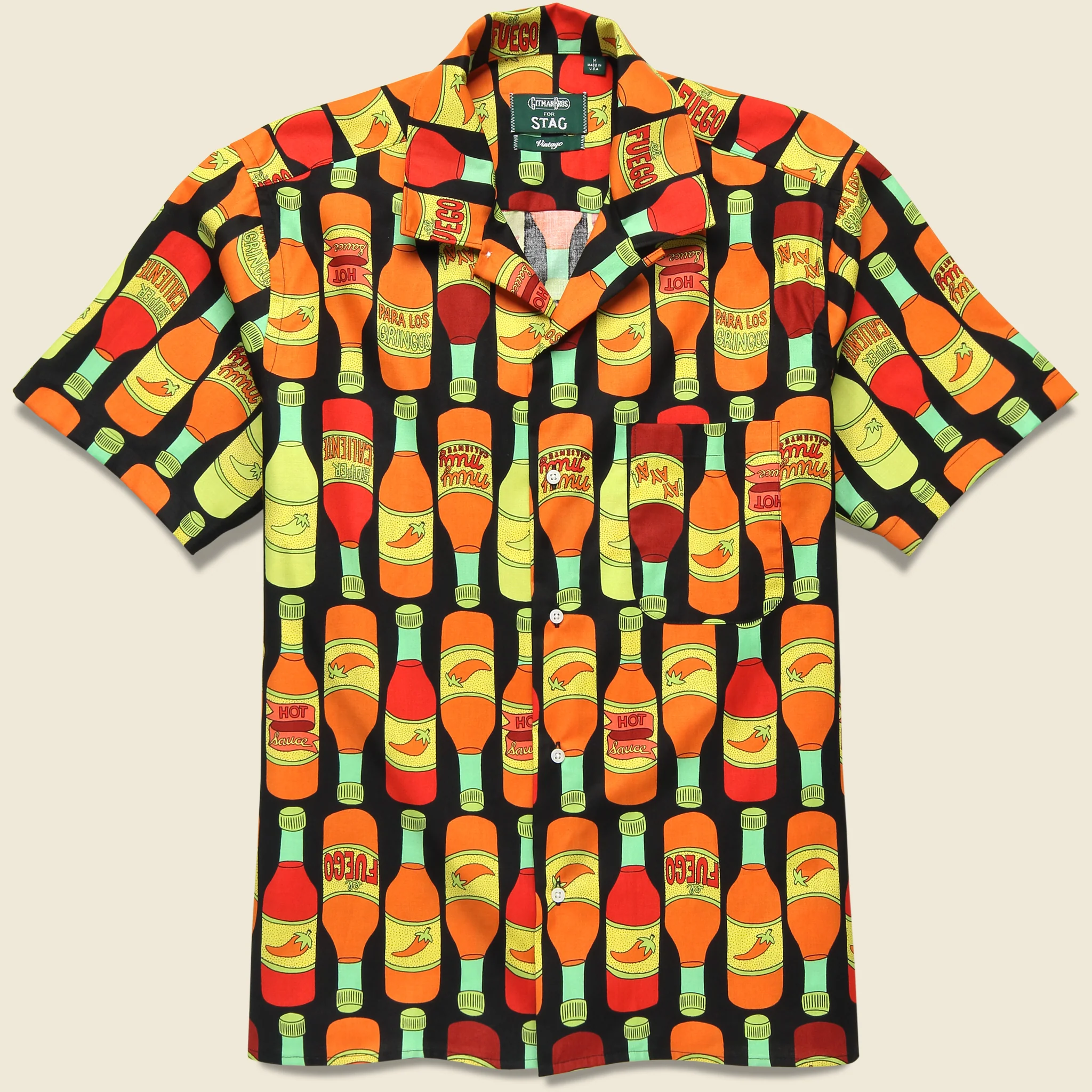 Fuego Camp Shirt - Black