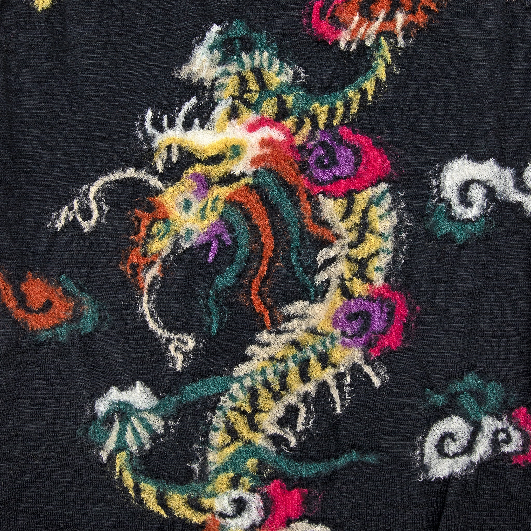 Fulling Wool HAPPY Scarf SOUVENIR - Black - Image 2