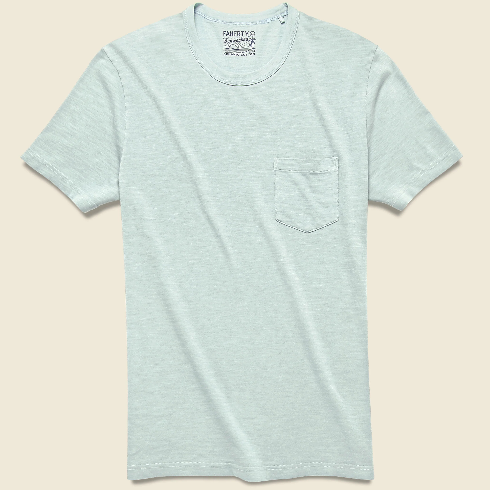 Garment Dyed Pocket Tee - Glacier Blue