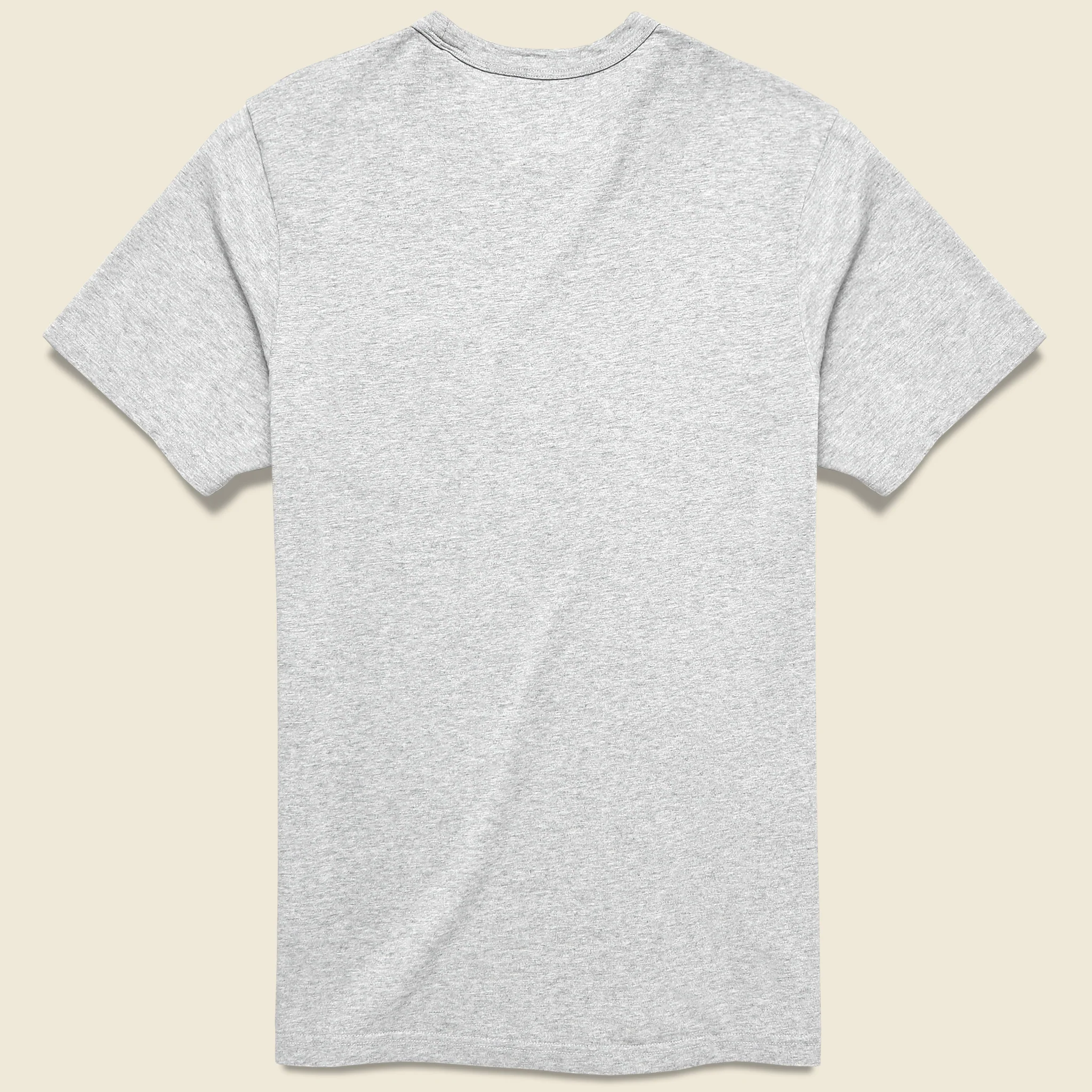 Garment Dyed Pocket Tee - Grey Heather - Image 2