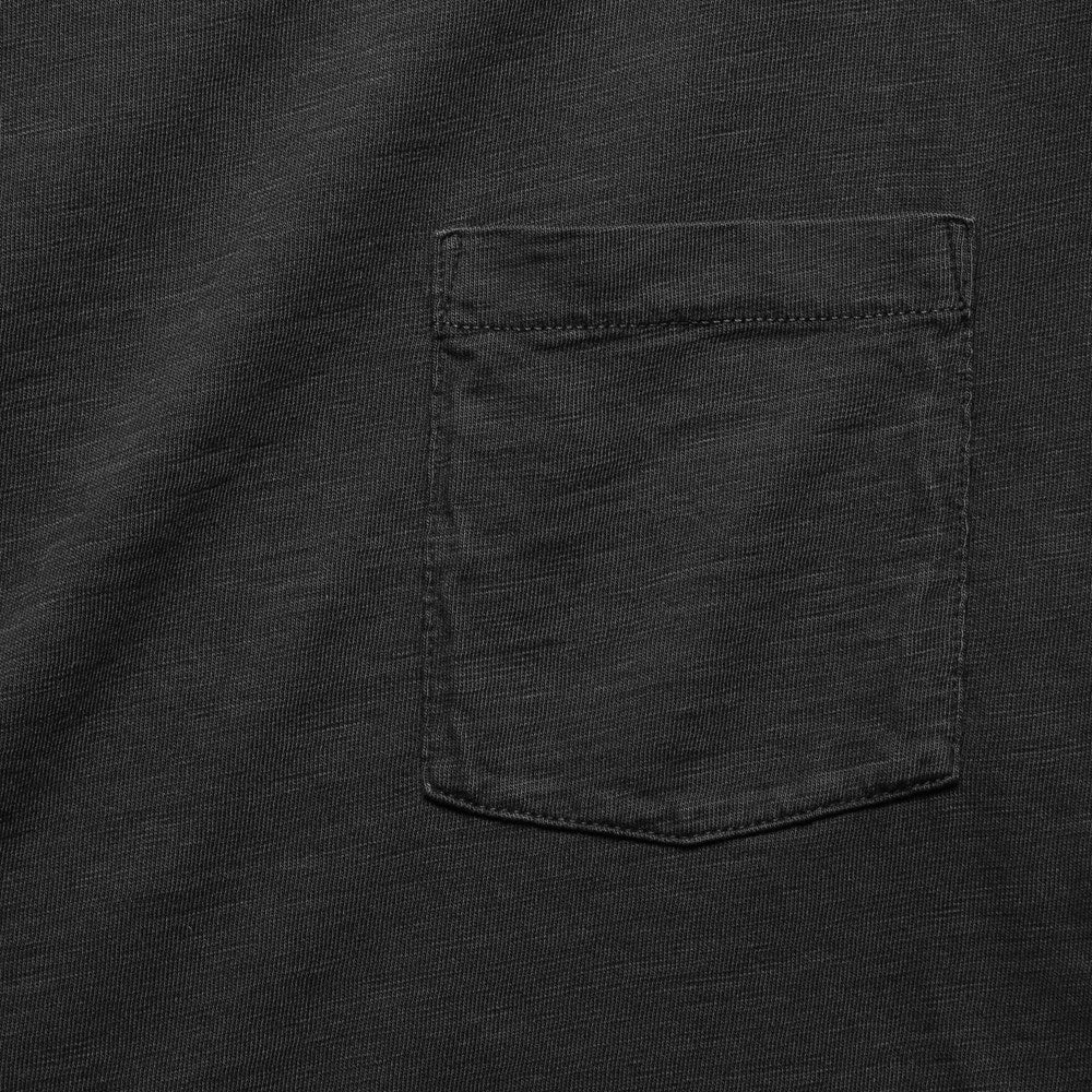 Garment Dyed Pocket Tee - Washed Black - Image 3
