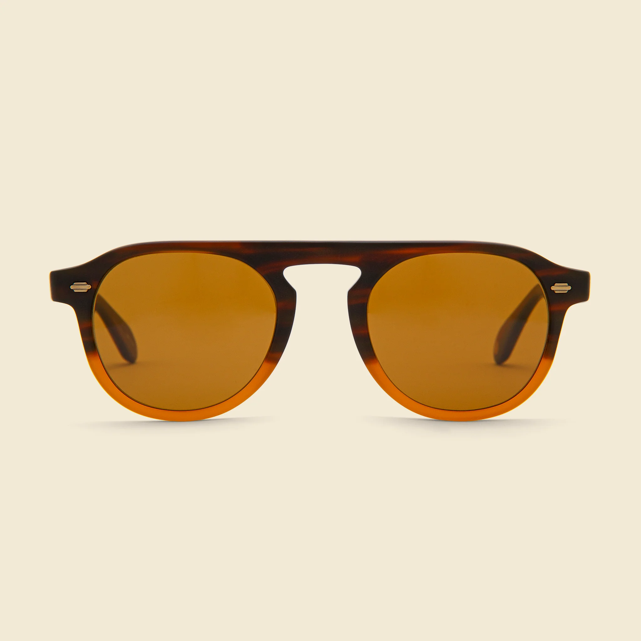 Harding 47mm - Matte Dark Caramel Gradient/Pure Brown