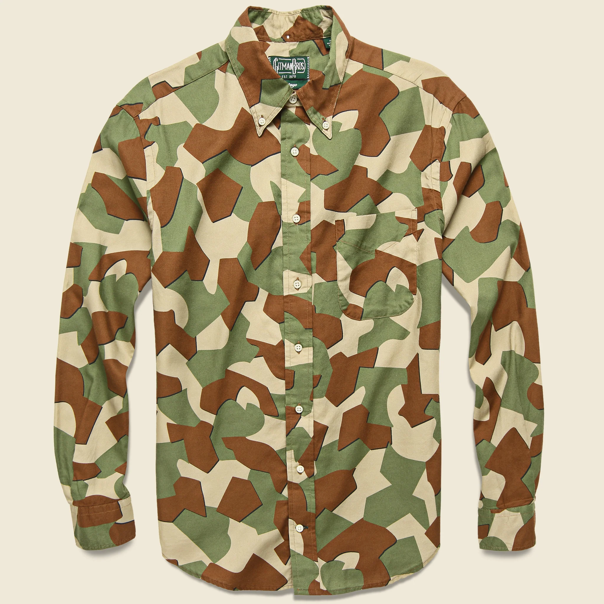 Oxford Shirt - Peruvian Geometric Camo