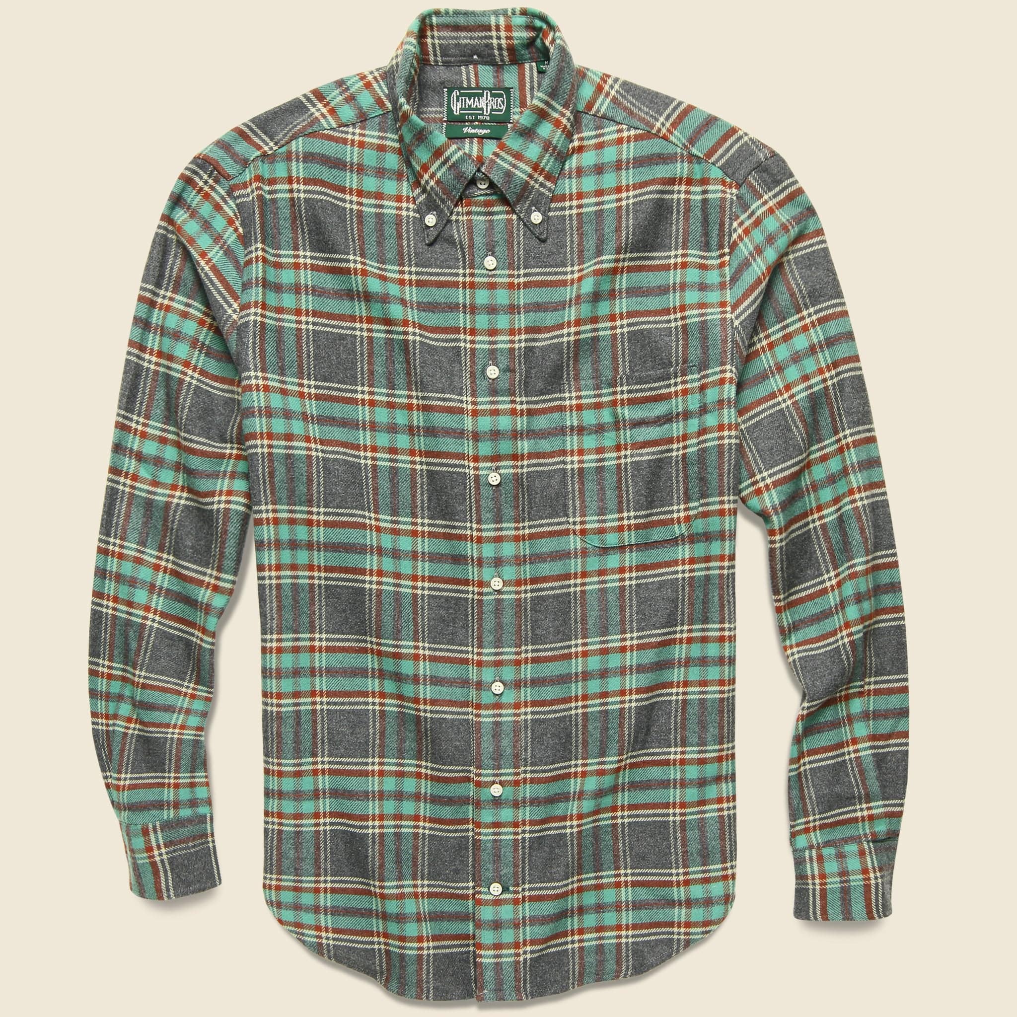 Soft Flannel - Teal/Blue