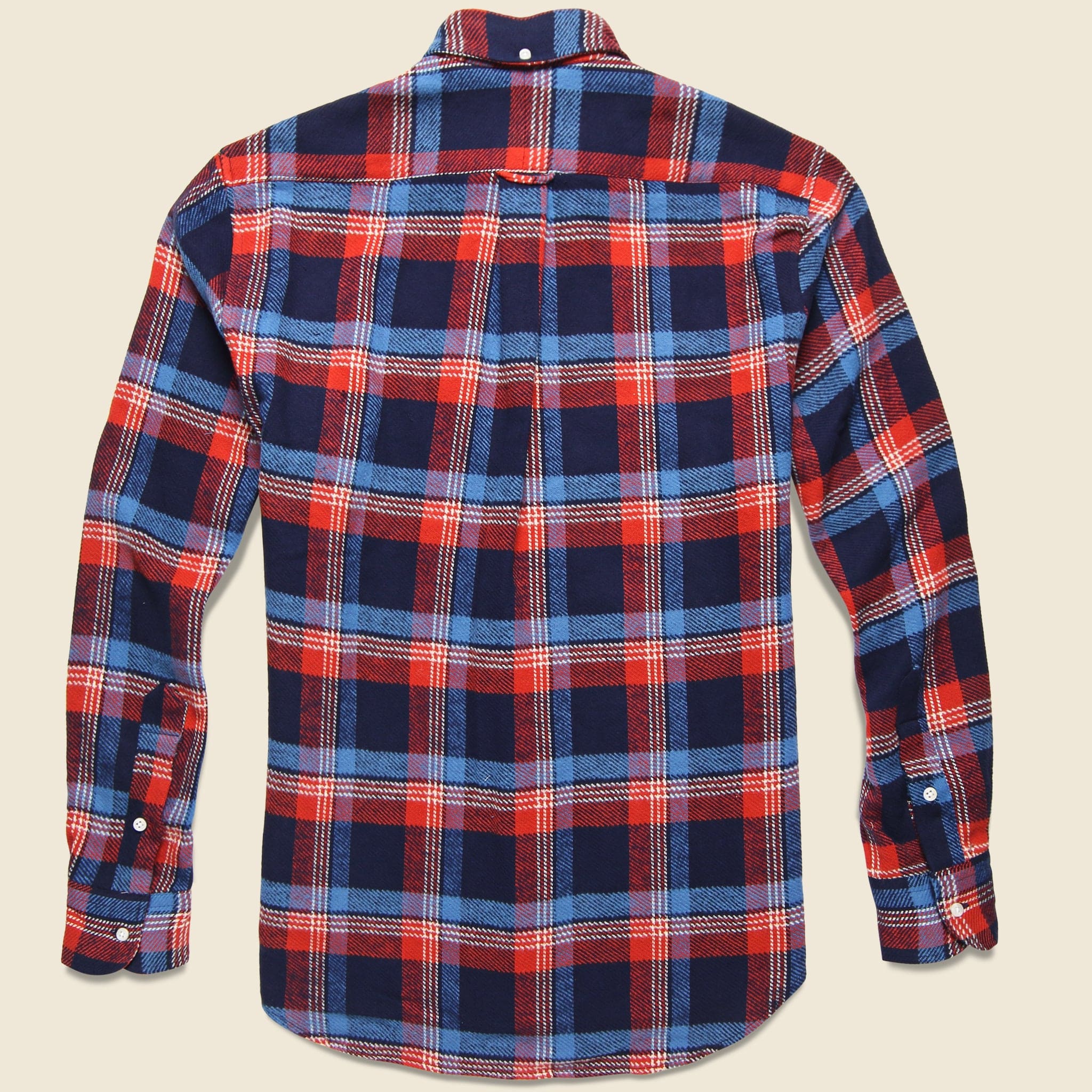 Wyoming Triple Yarn Flannel - Red/Blue Plaid - Image 2