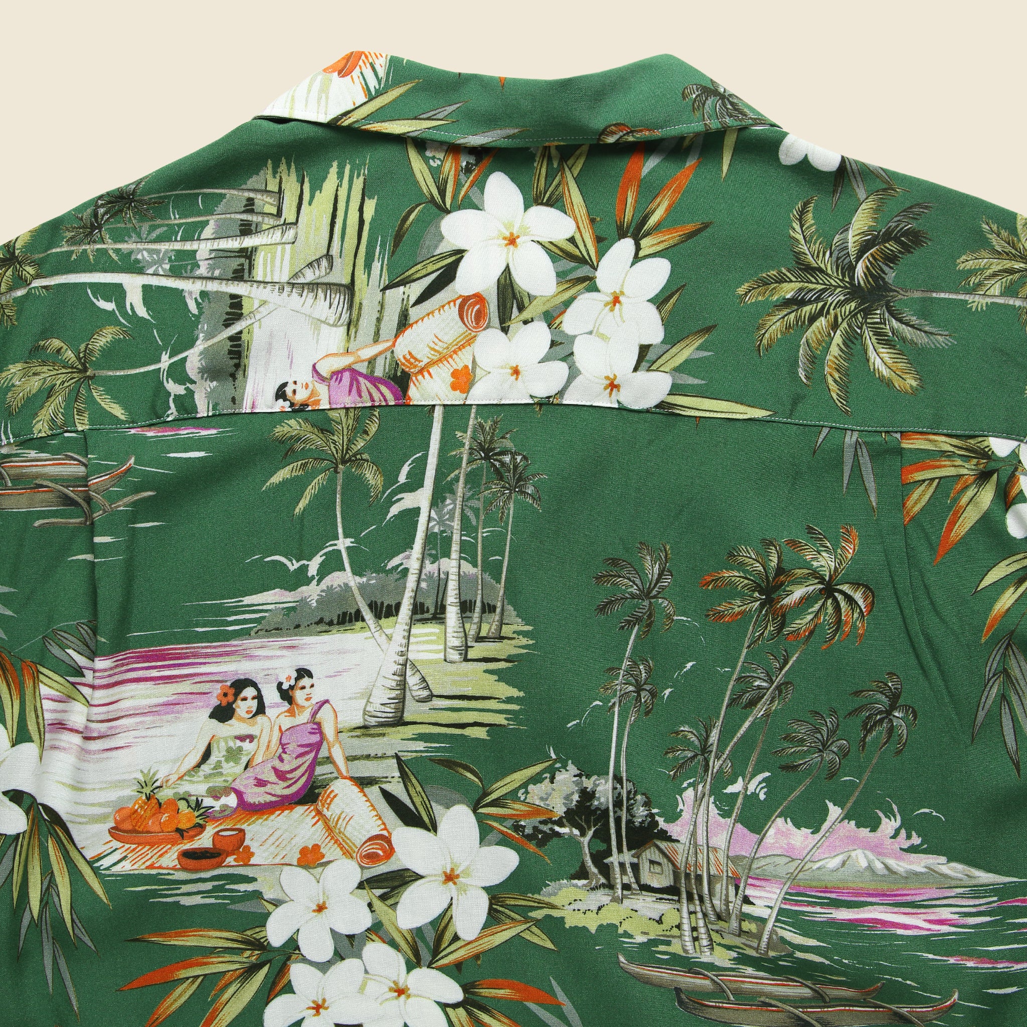 Aloha Print Shirt - Green - Image 2