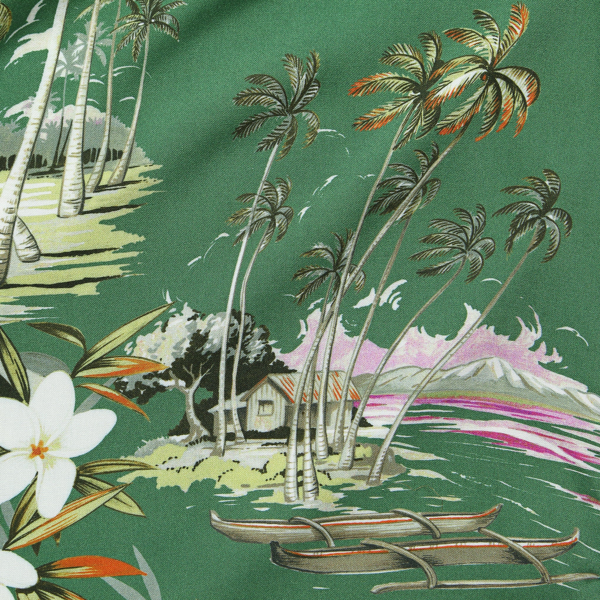 Aloha Print Shirt - Green - Image 4