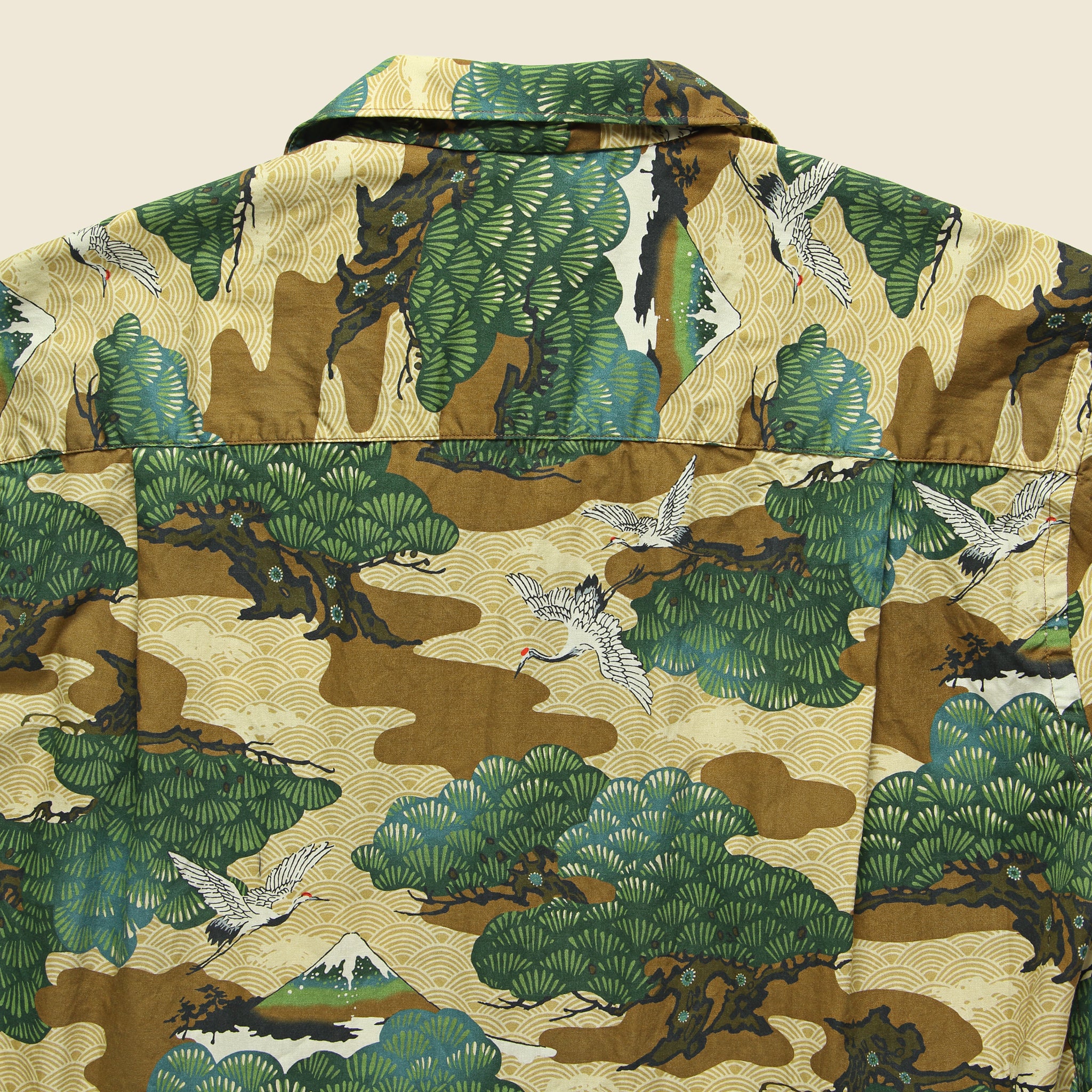 Fuji Crane Shirt - Brown - Image 2