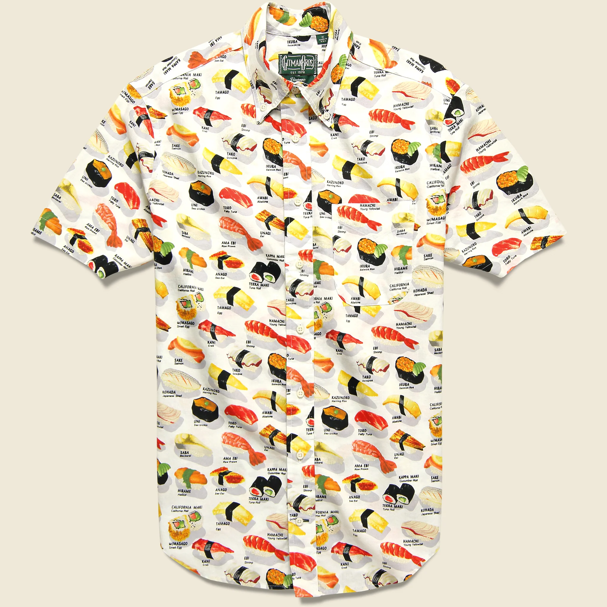 Omakase Sushi Shirt - White
