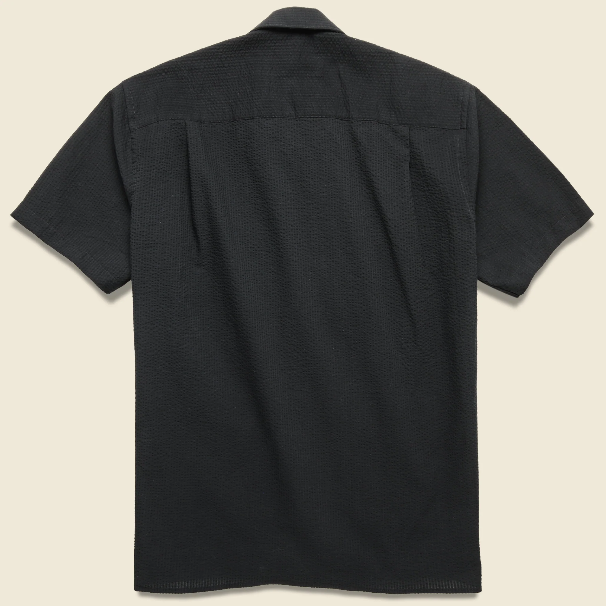 Guayabera Seersucker Camp - Black - Image 2