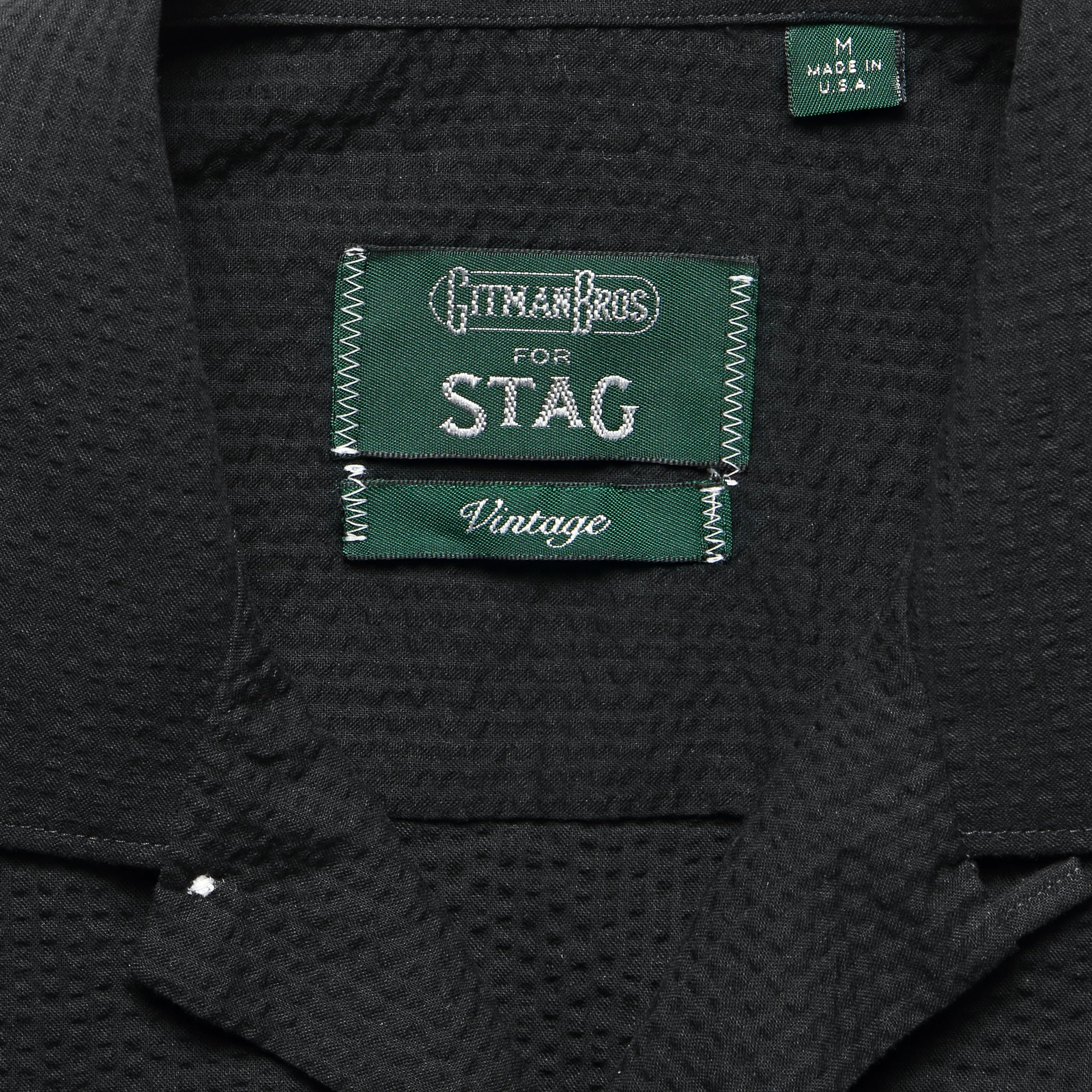 Guayabera Seersucker Camp - Black - Image 4