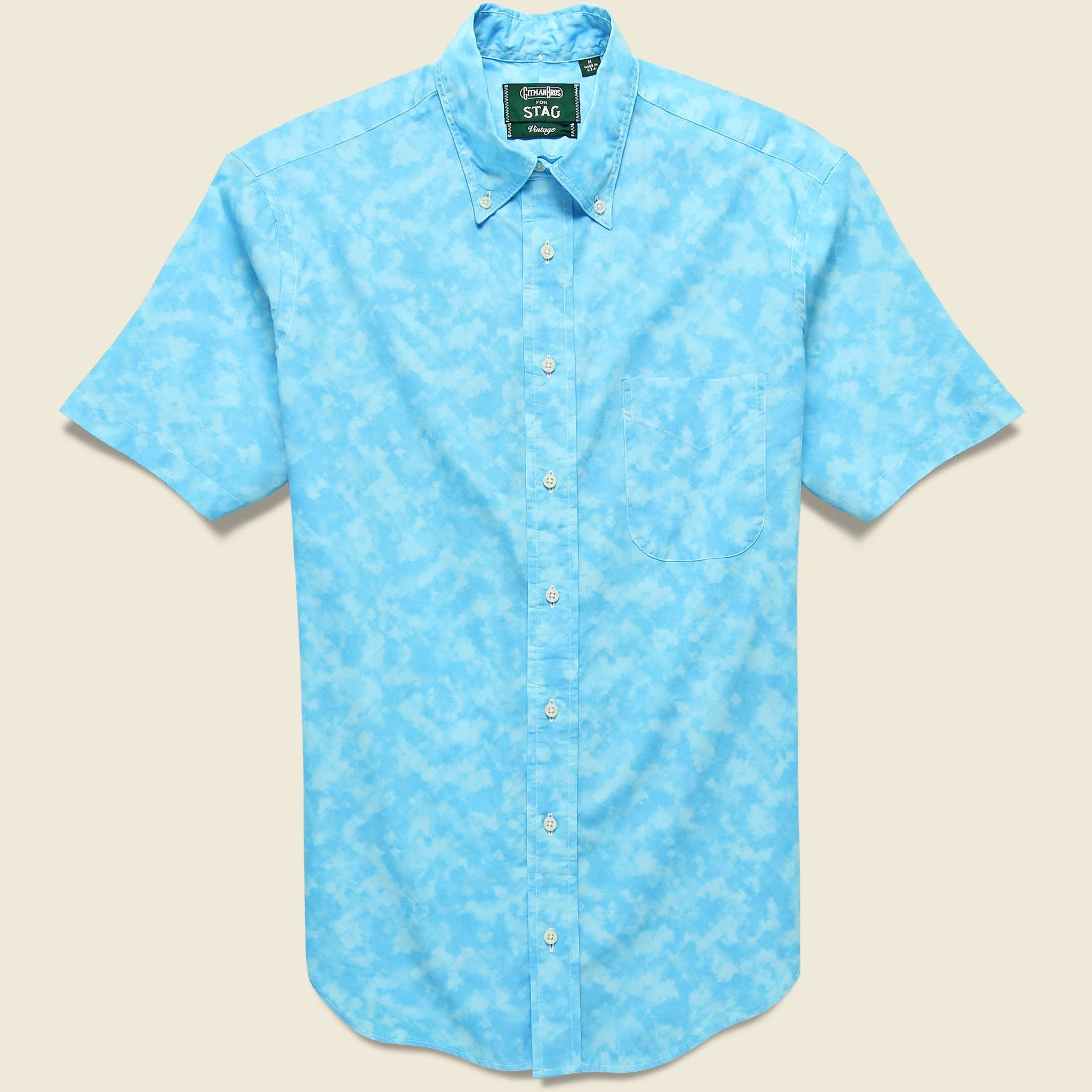 Tie Dye Oxford - Blue