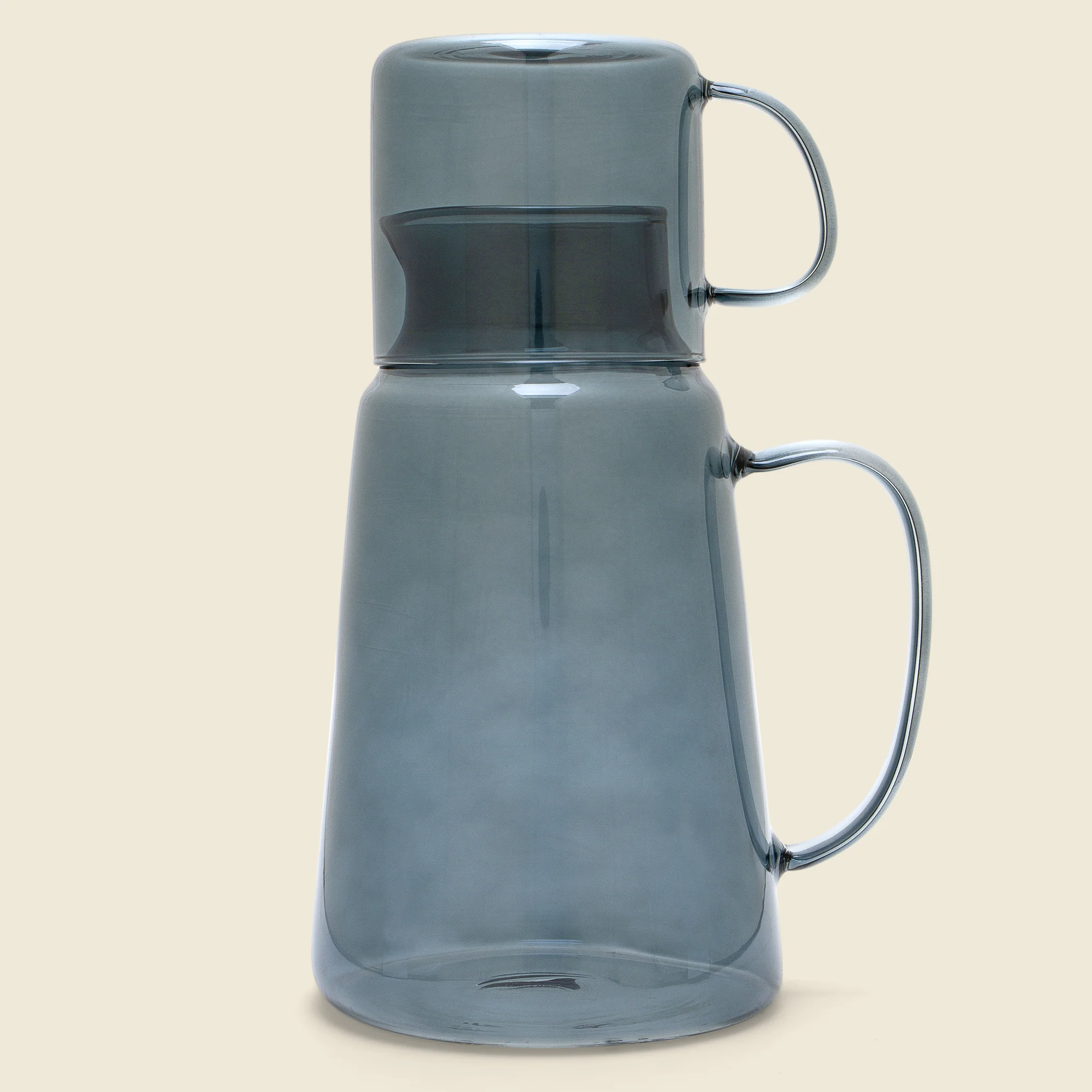 Blue Glass Carafe & Cup - Image 2