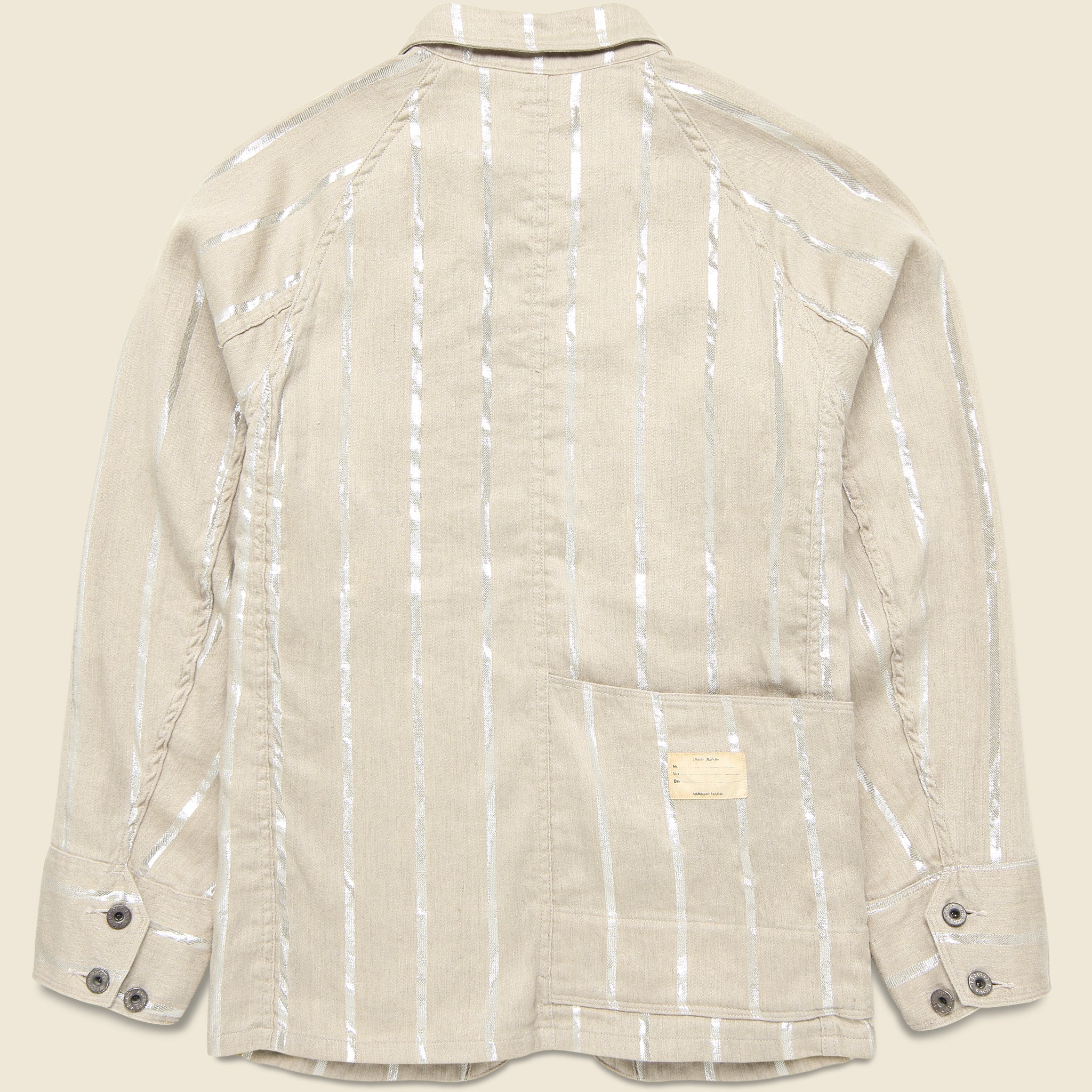 Glitter Phillies Stripe Cactus Coverall - Ecru - Image 2