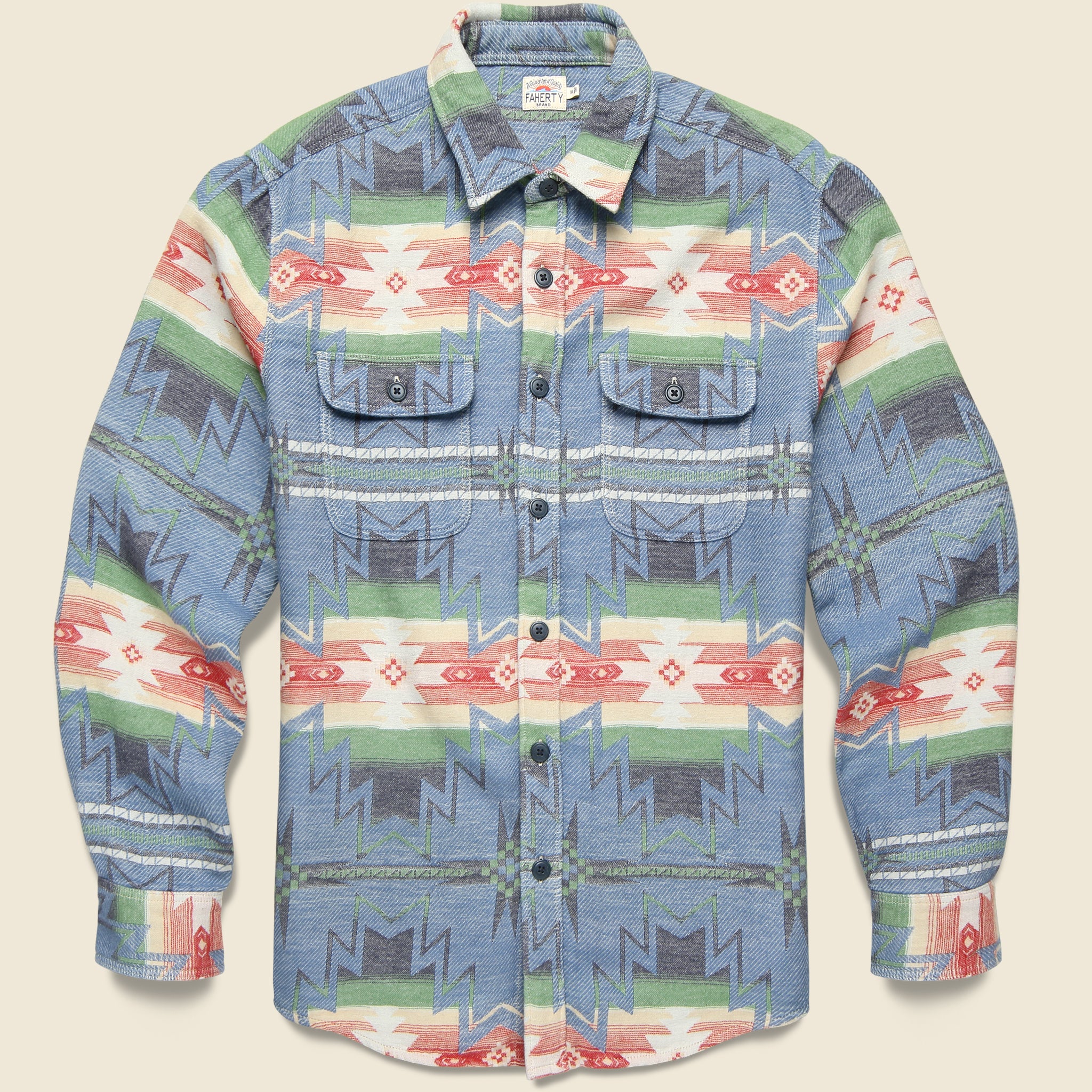 Good Feather Canyon Overshirt - Cobalt Star Nation