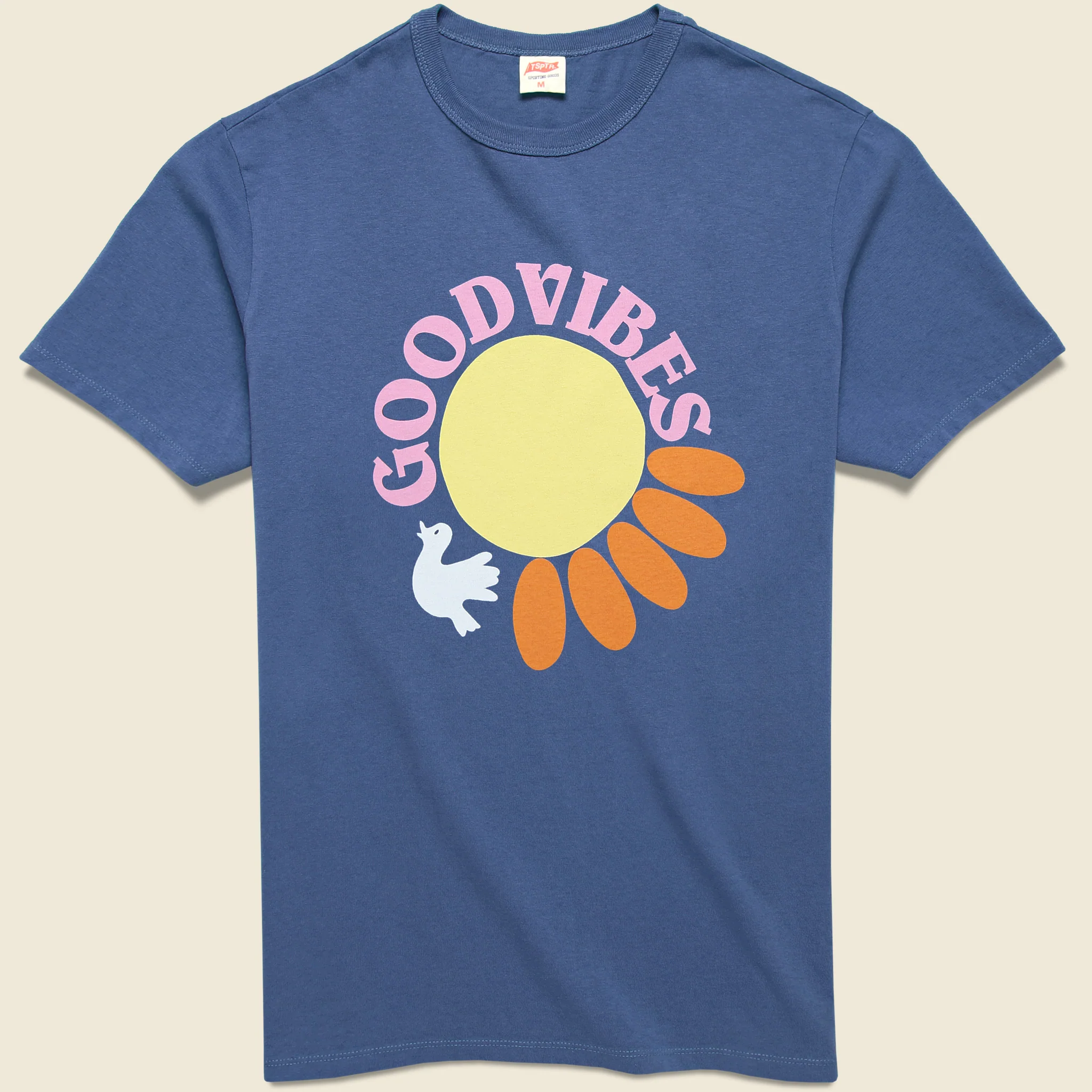 Good Vibes Dove Tee - Navy
