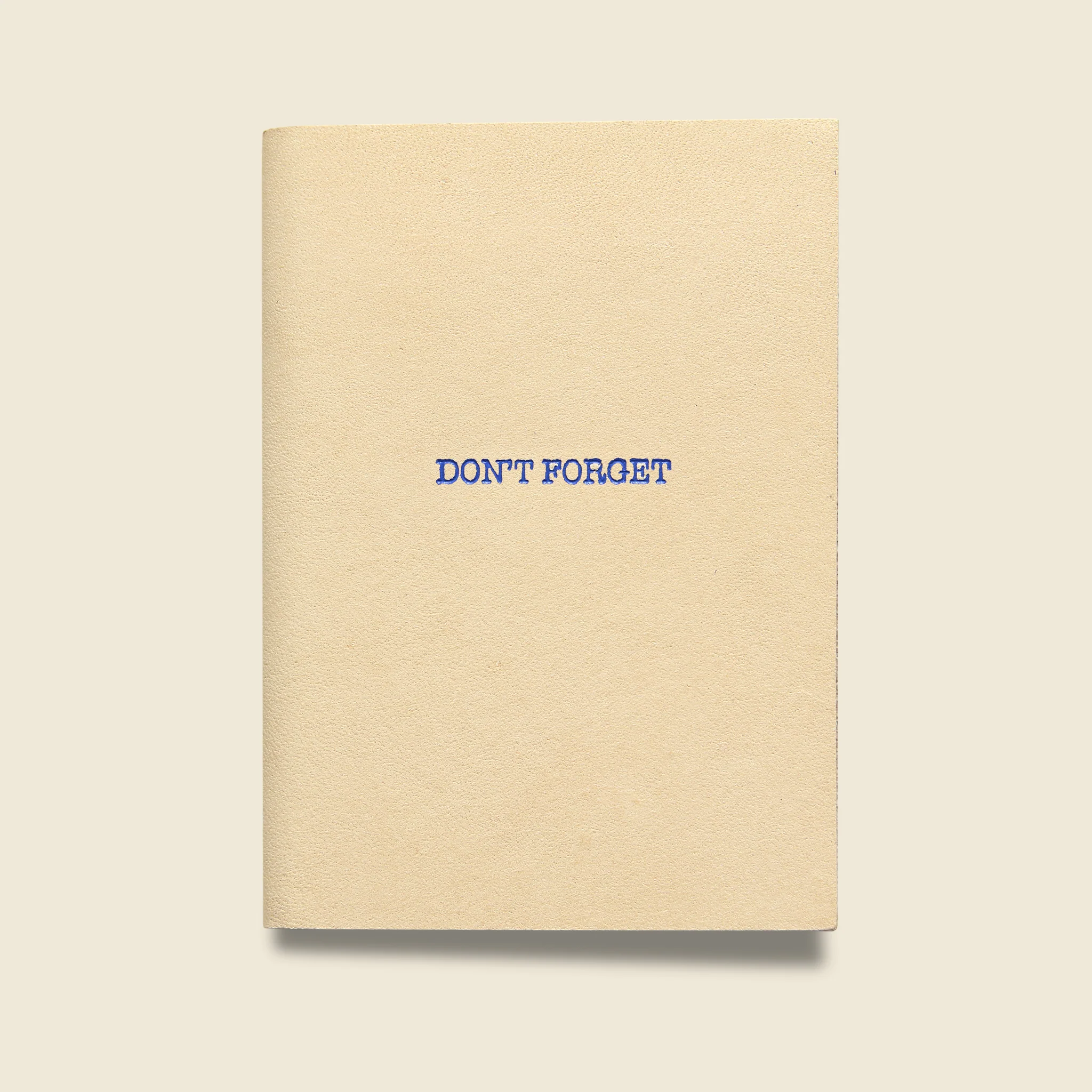 "DON'T FORGET" Leather Journal - Natural