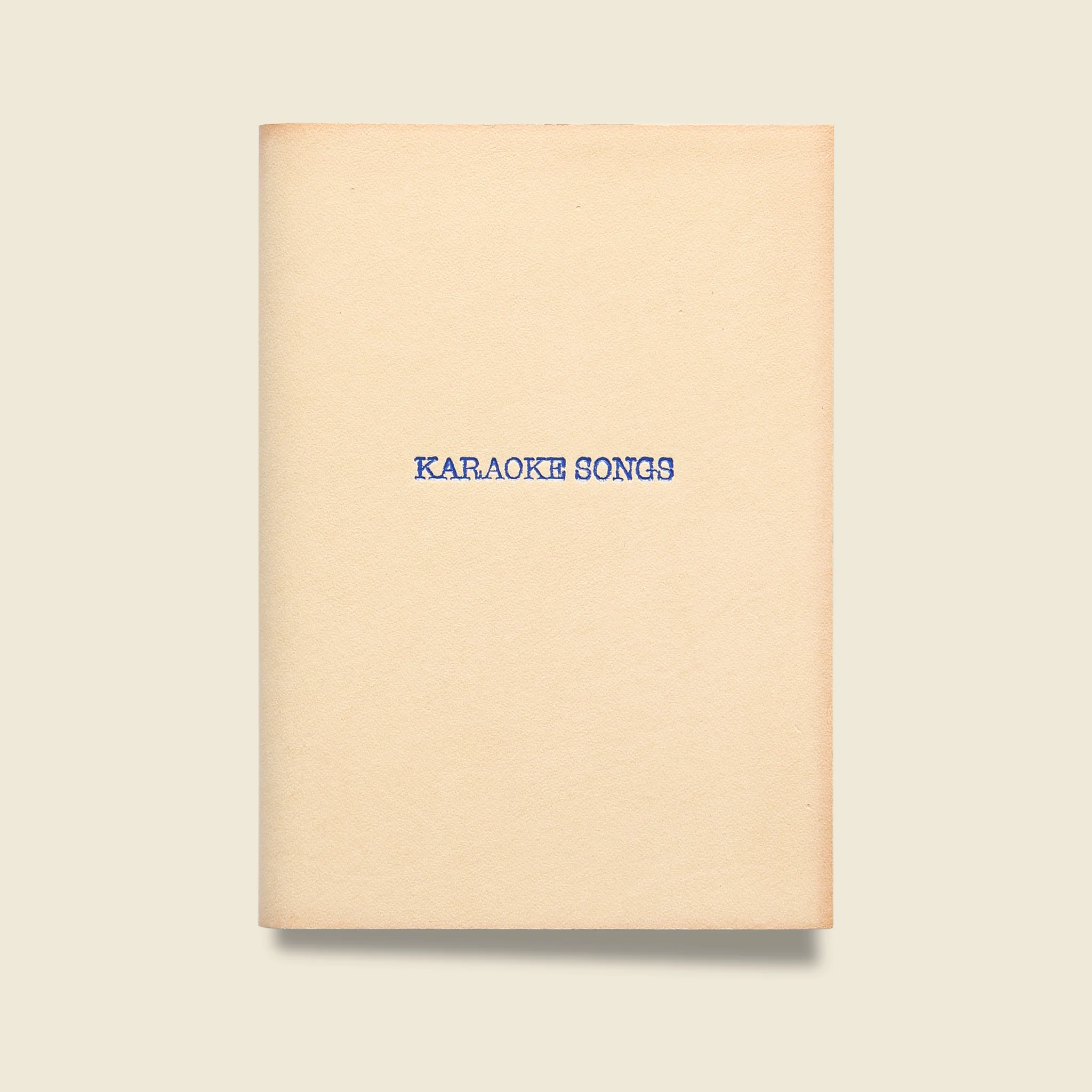 "KARAOKE SONGS" Leather Journal - Natural
