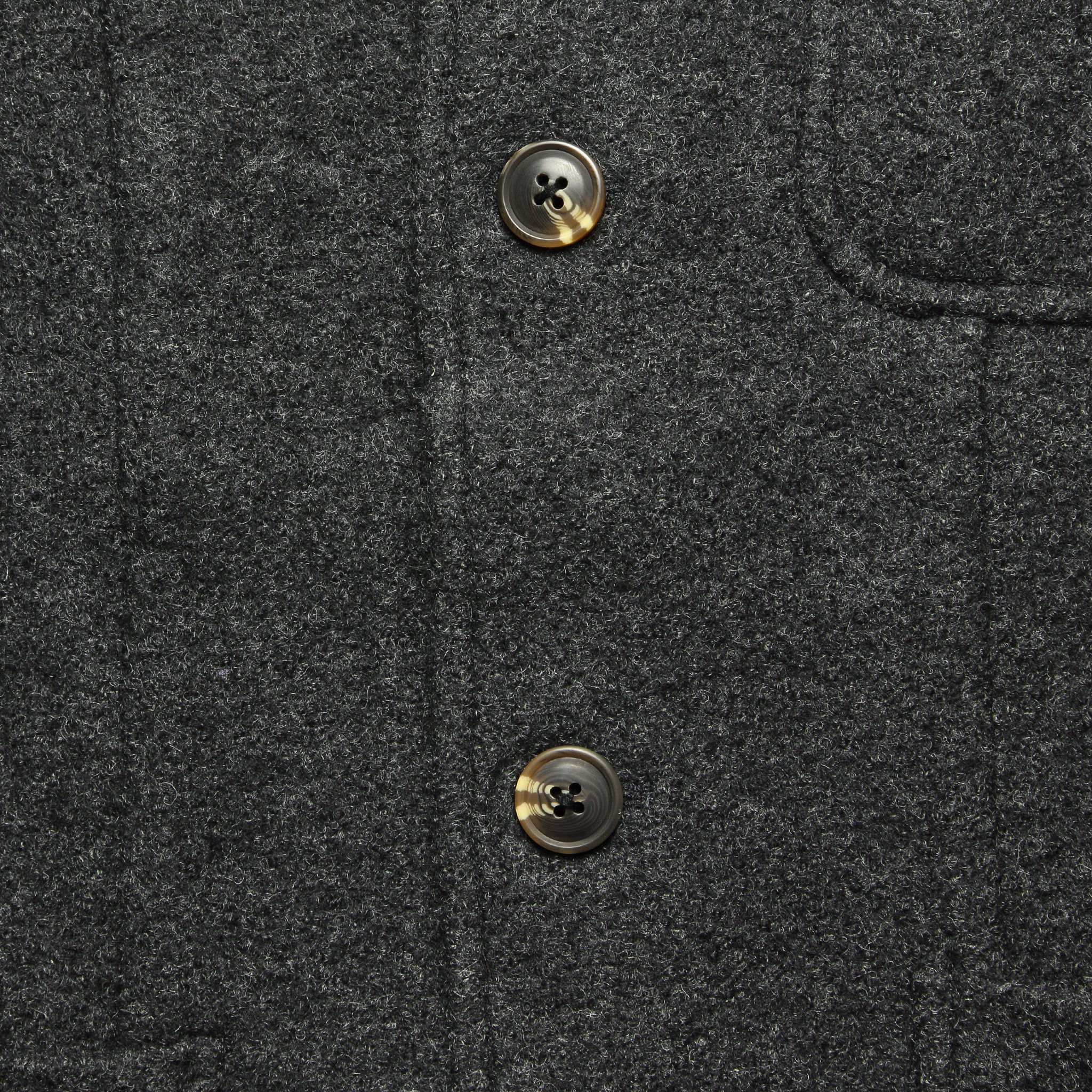 Burnham Knitted Wool Blazer - Charcoal - Image 4
