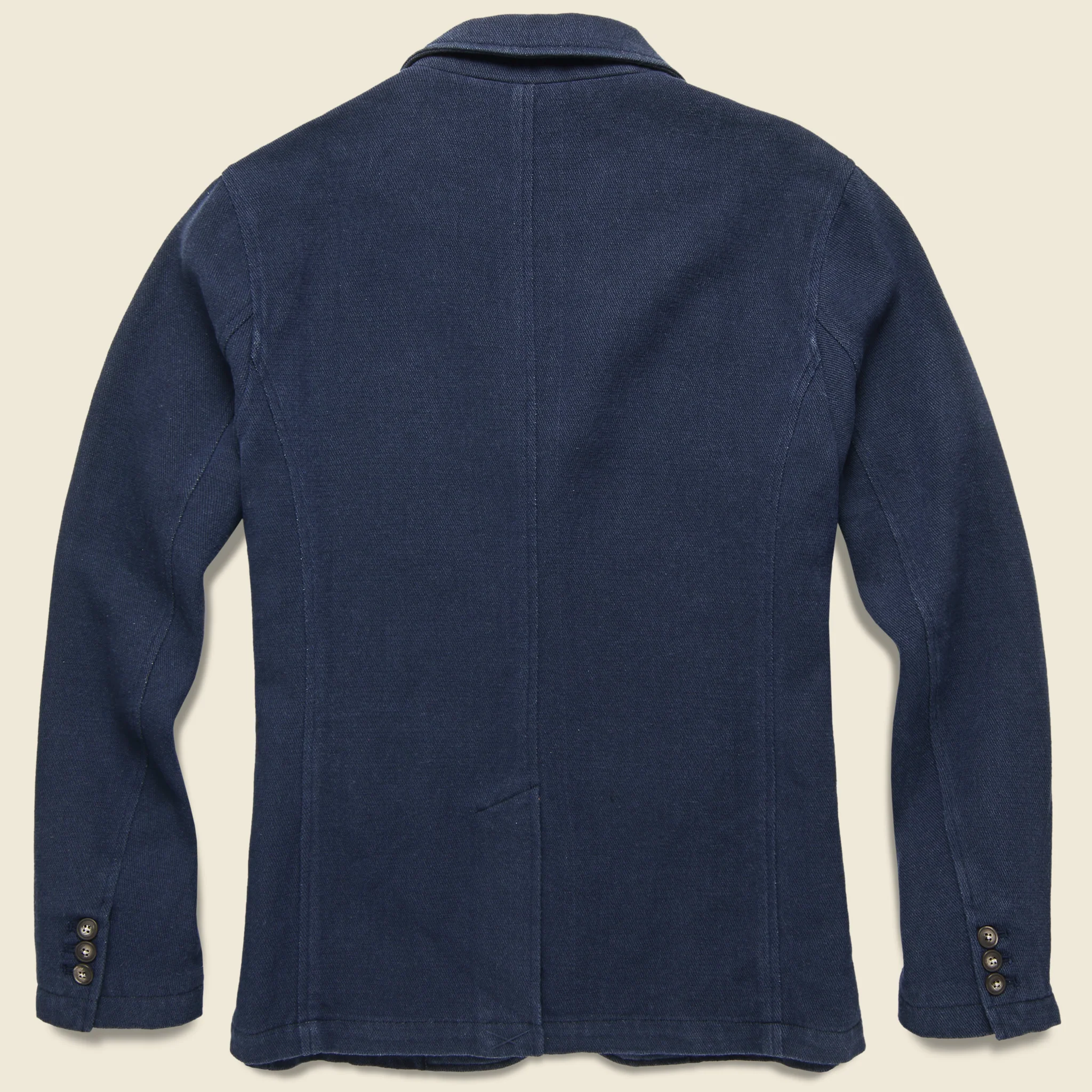 Duncan Dobby Weave Blazer - Navy - Image 2