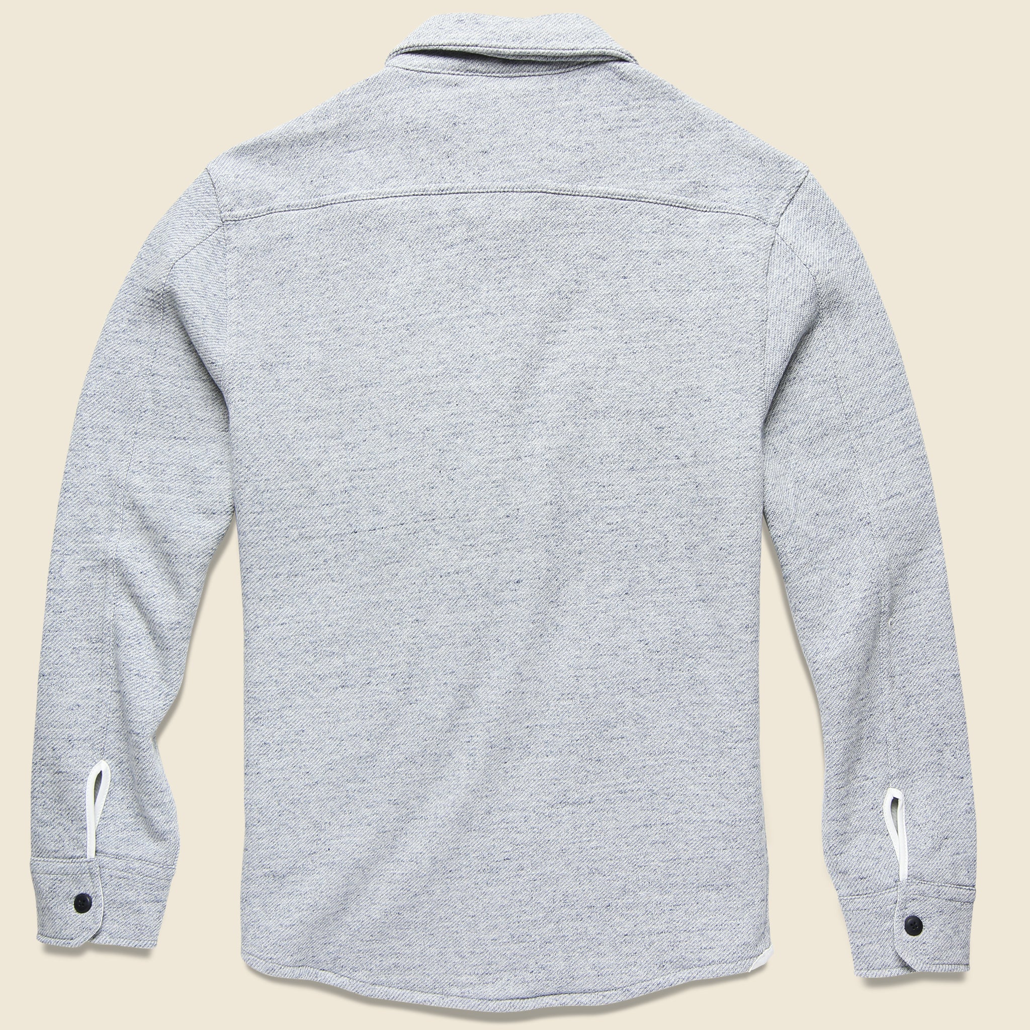 Bayswater Fleece CPO Overshirt - Light Blue Heather - Image 2