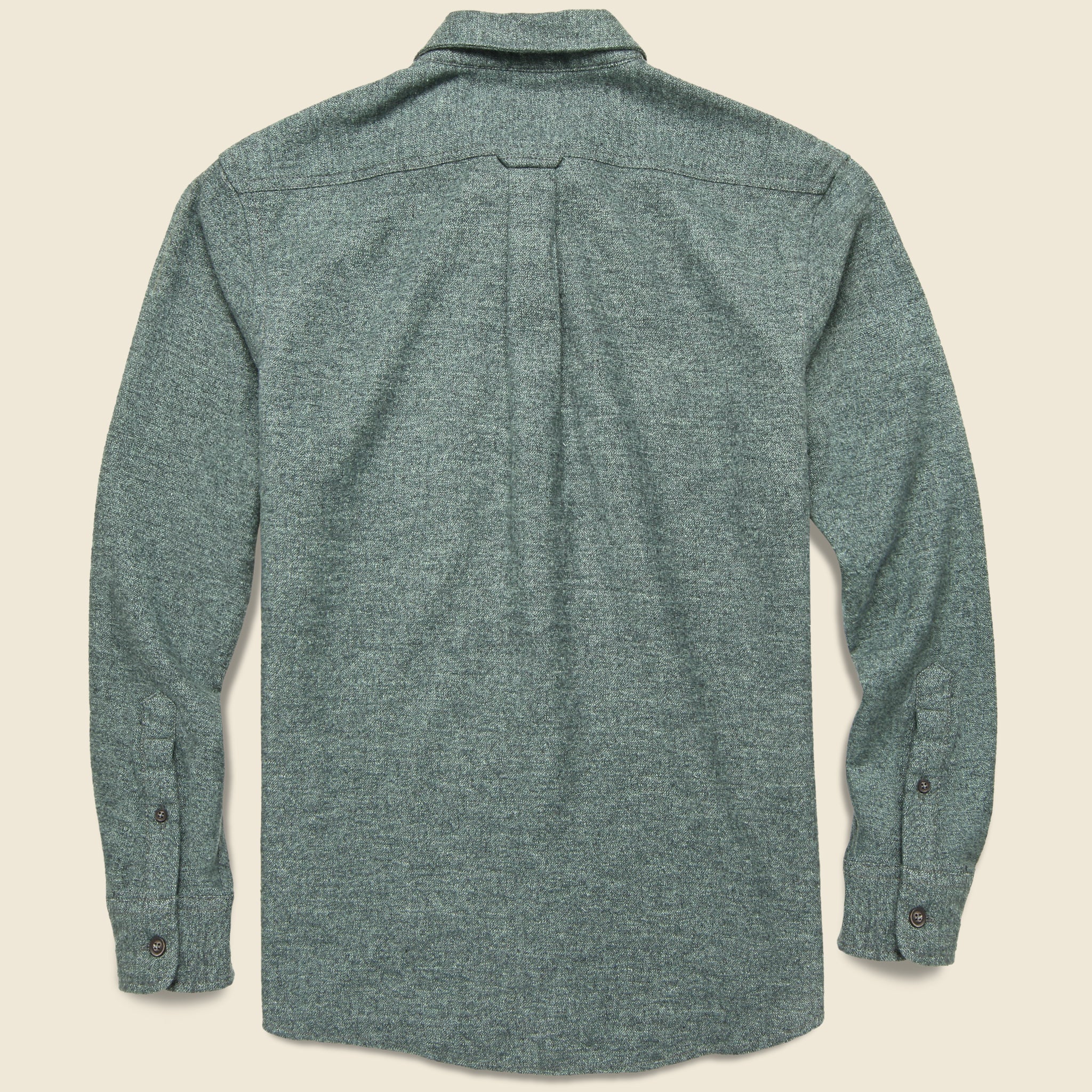 Buford Herringbone Flannel - Forest - Image 2