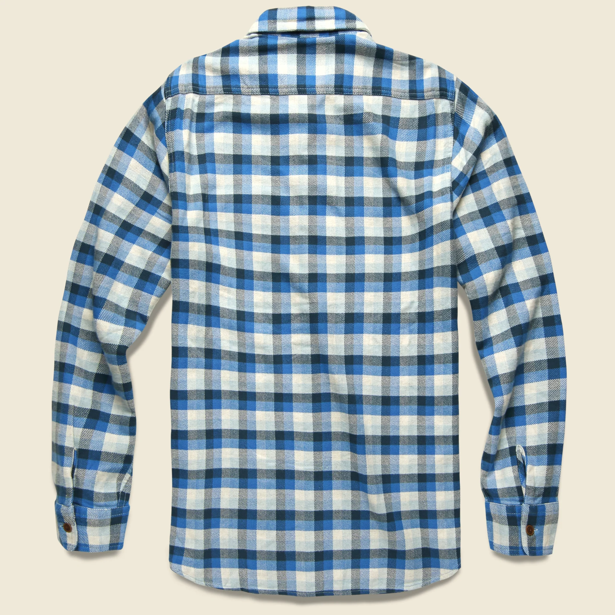 Gingham Heritage Flannel - Navy/Blue/Grey - Image 2