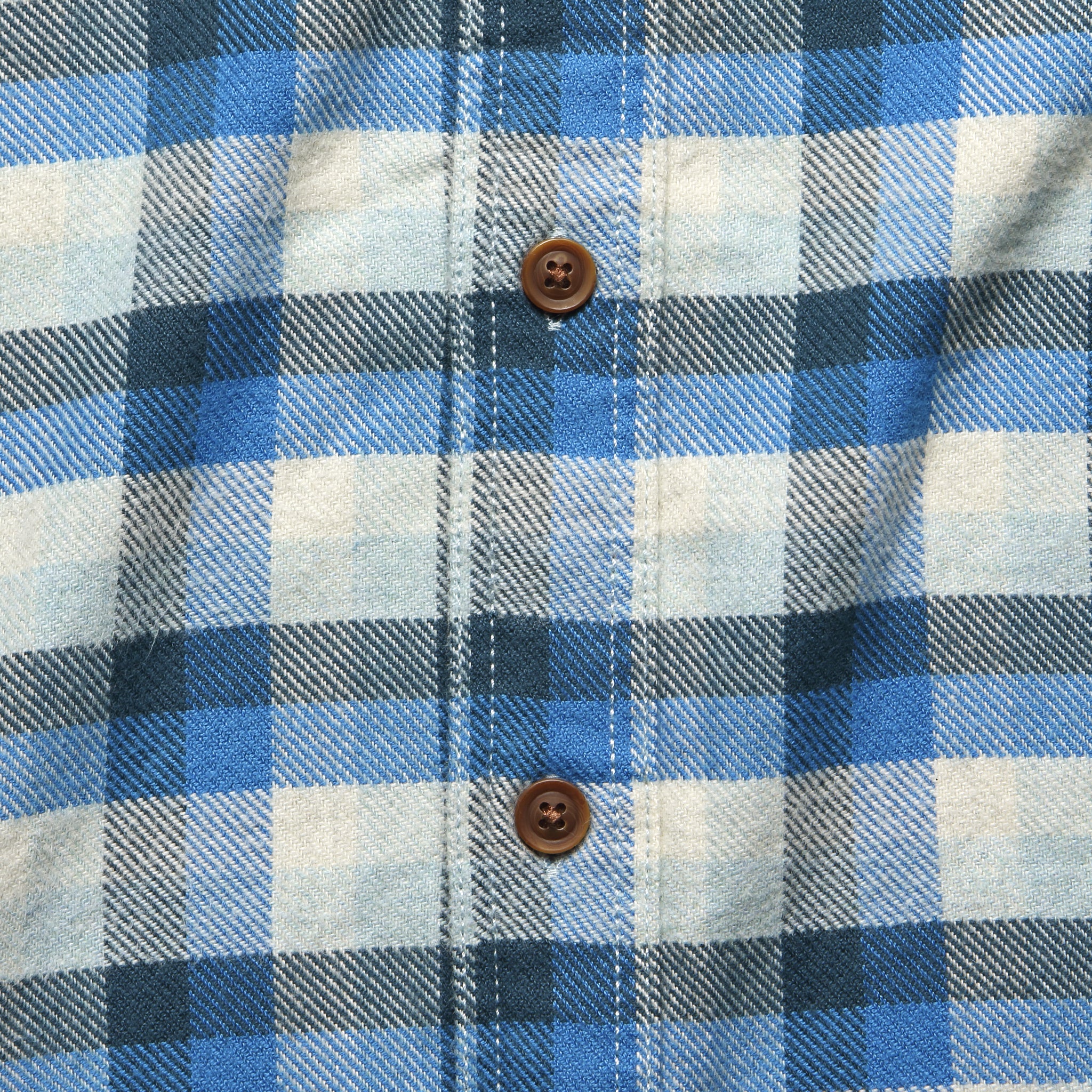 Gingham Heritage Flannel - Navy/Blue/Grey - Image 3