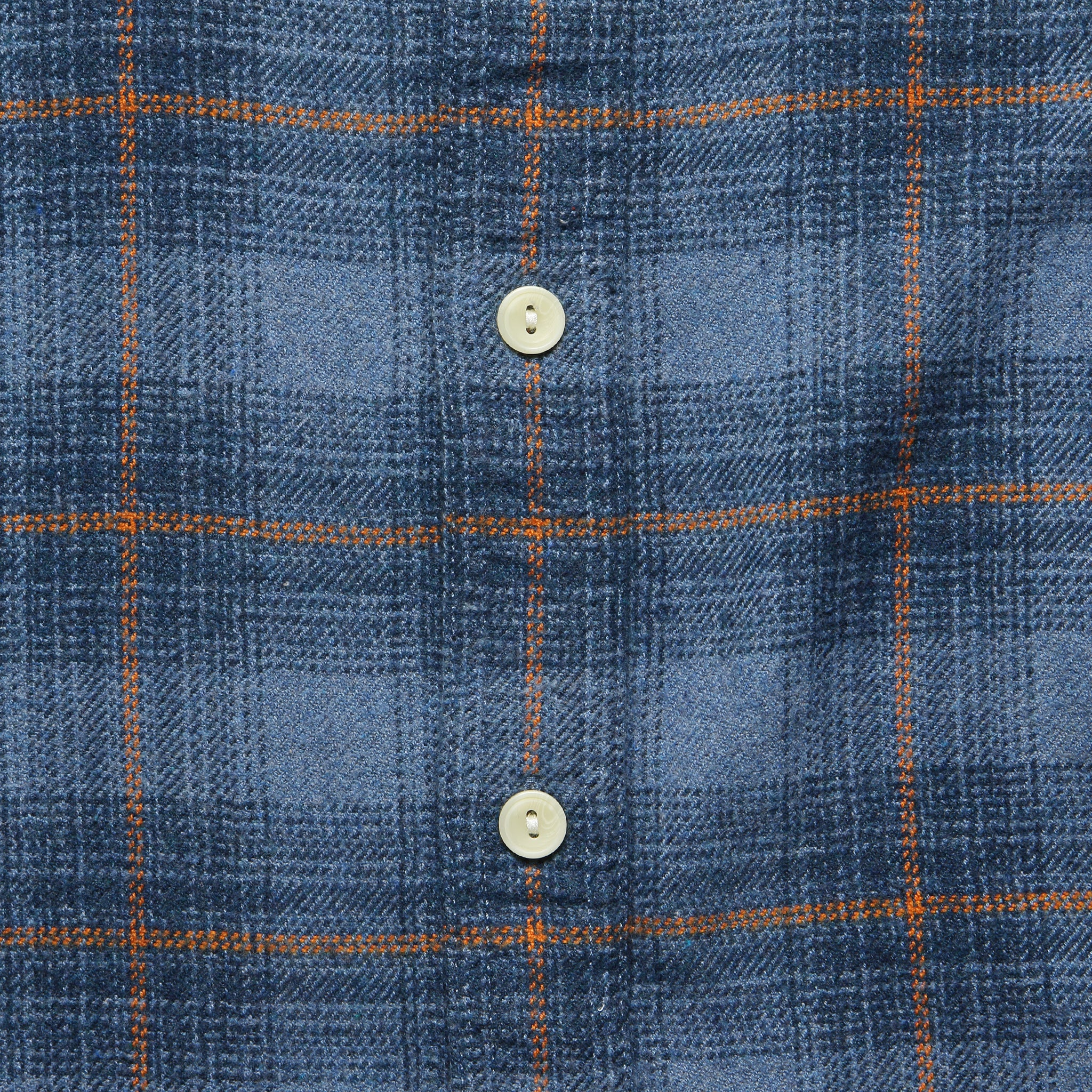Nevill Heritage Flannel - Blue/Orange Plaid - Image 3