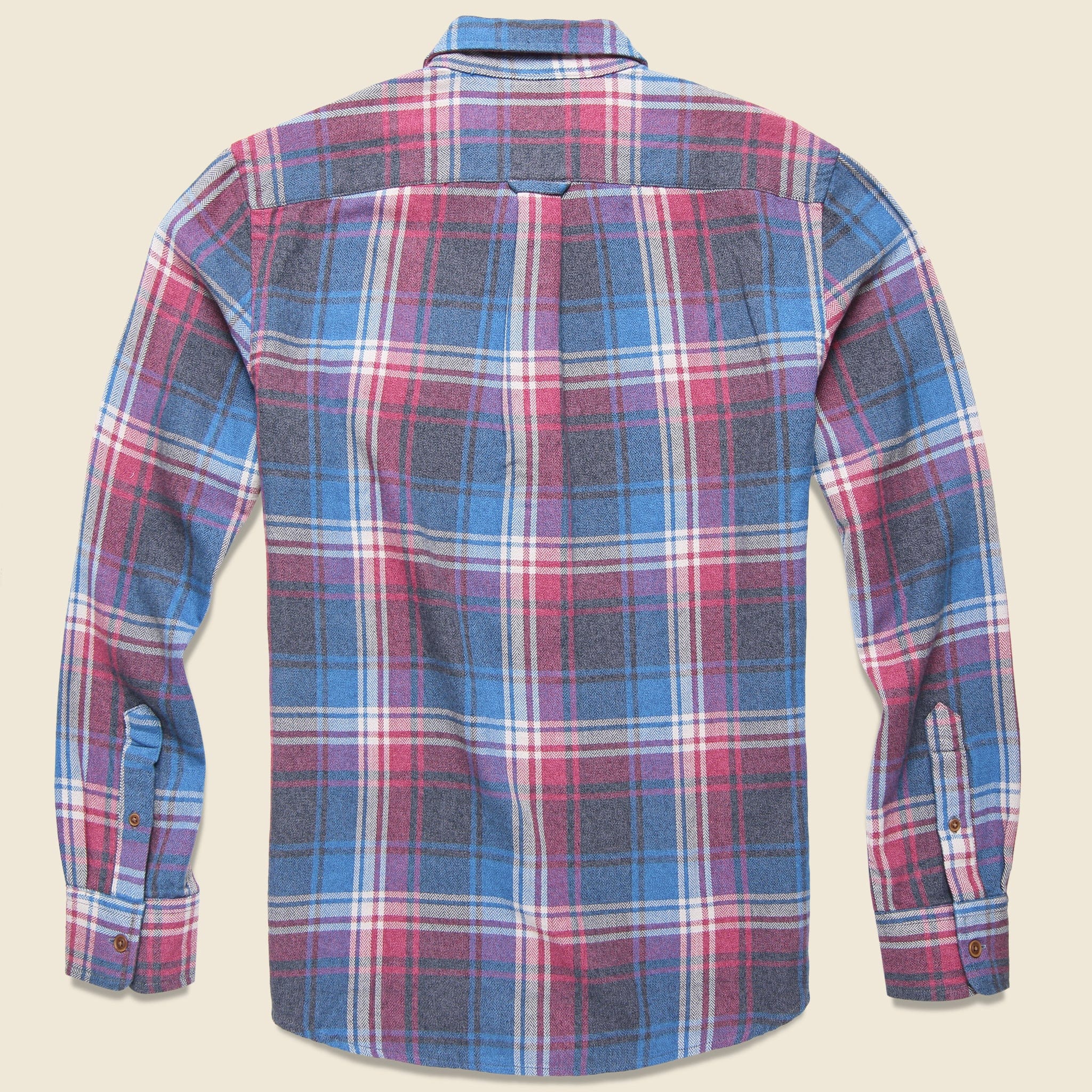 Yarmouth 3-Ply Jaspe Flannel - Violet/Gray/Blue - Image 2