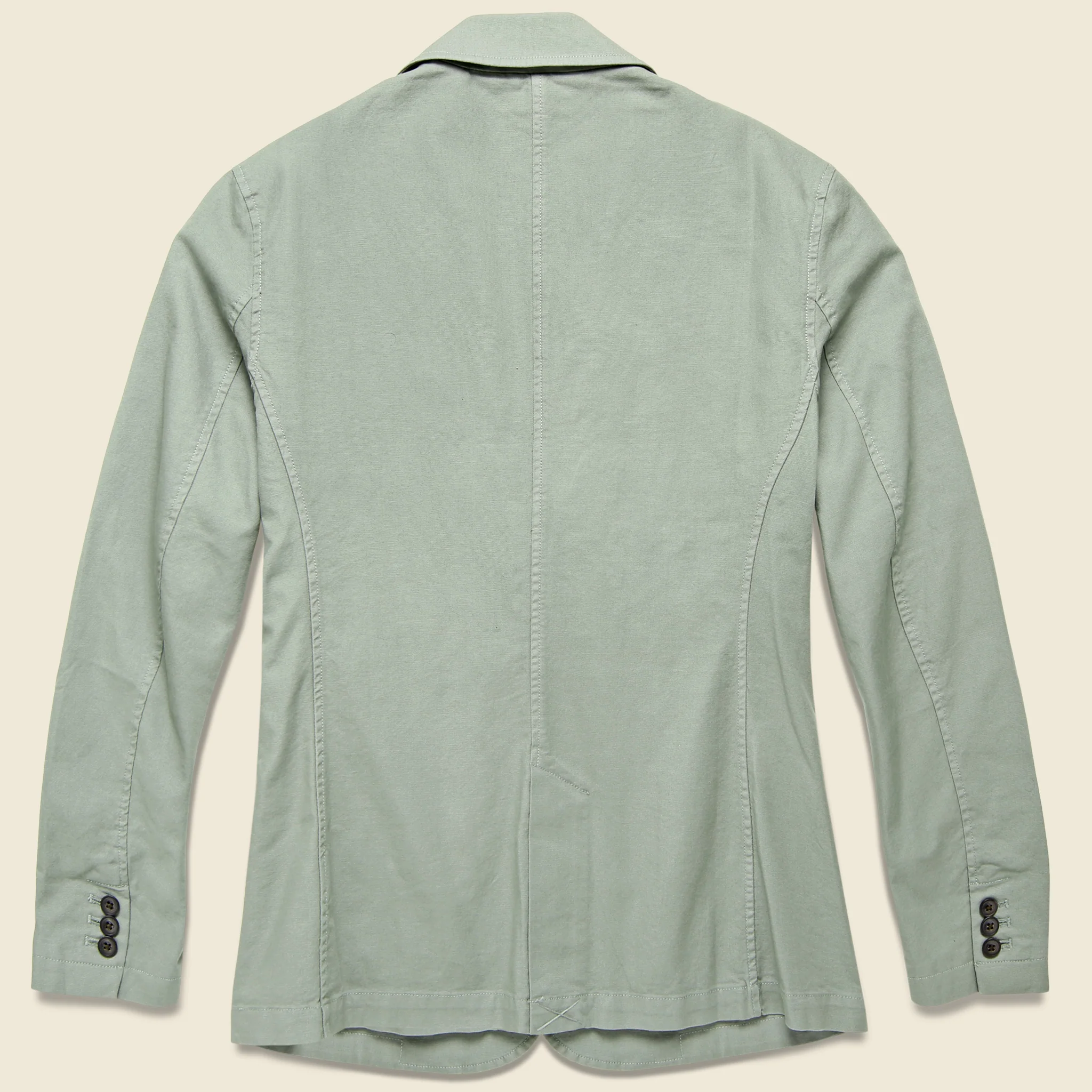 Newport 3 Button Blazer - Dusty Olive - Image 2