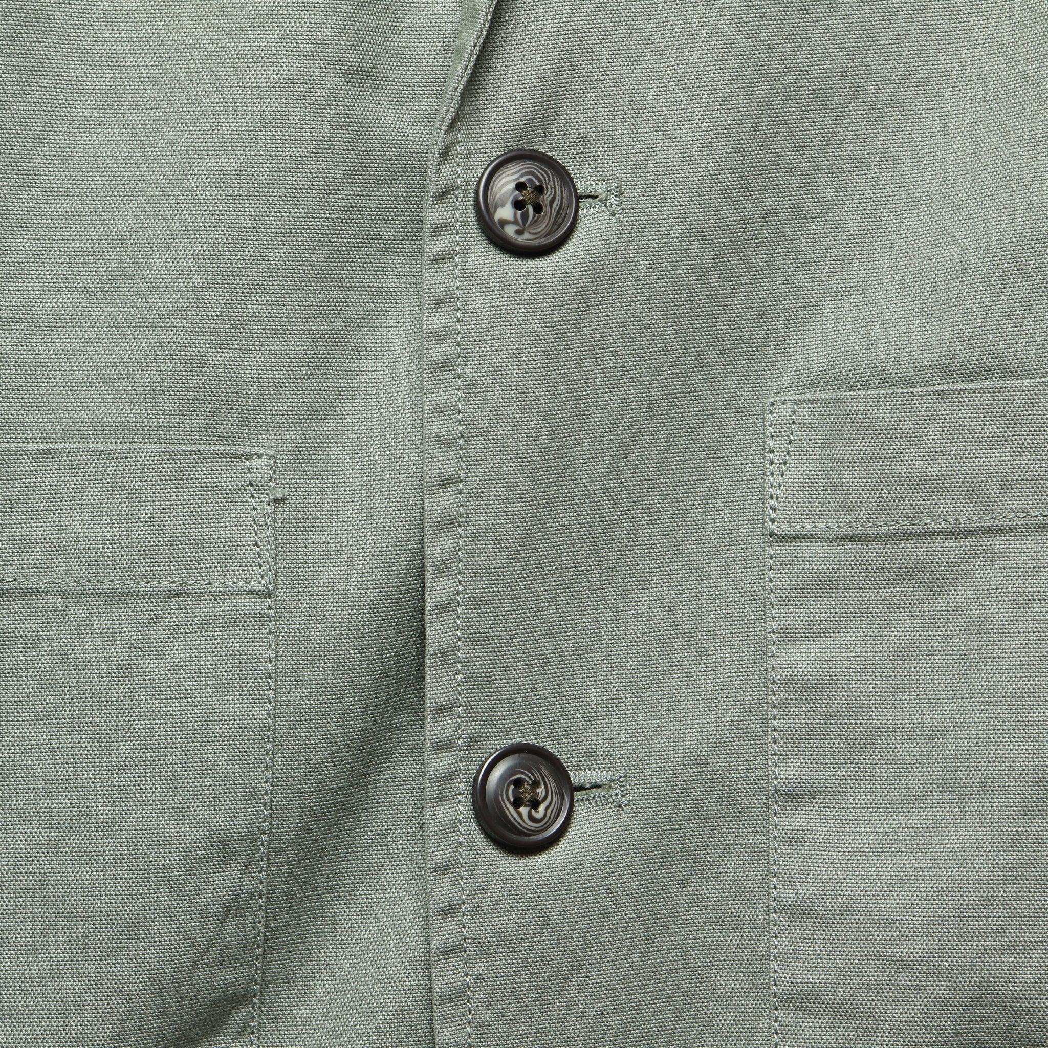 Newport 3 Button Blazer - Dusty Olive - Image 3