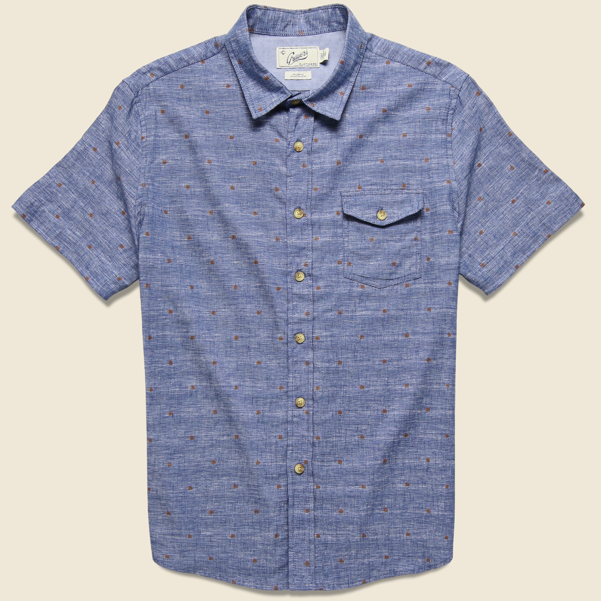 Avington Slub Shirt - Chambray Blue