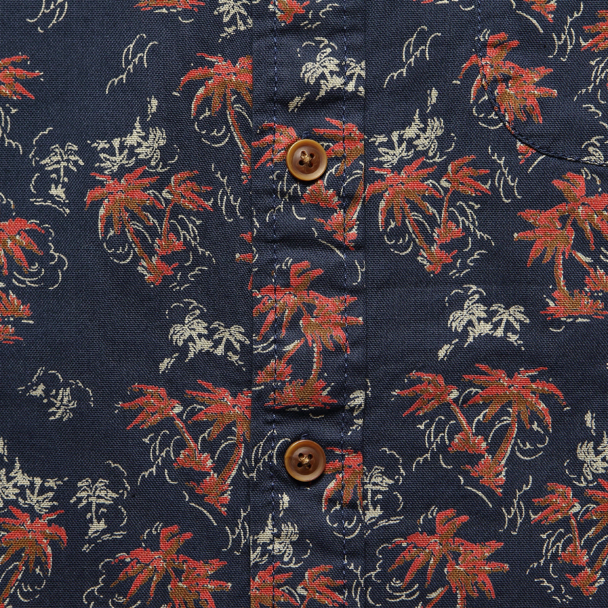 Burning Palm Summer Twill Shirt - Blue - Image 3