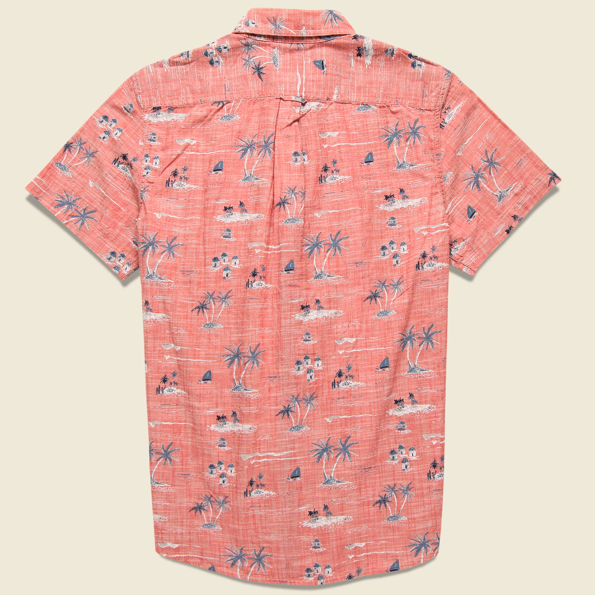 Giligans Printed Chambray Shirt - Dusty Cedar - Image 2