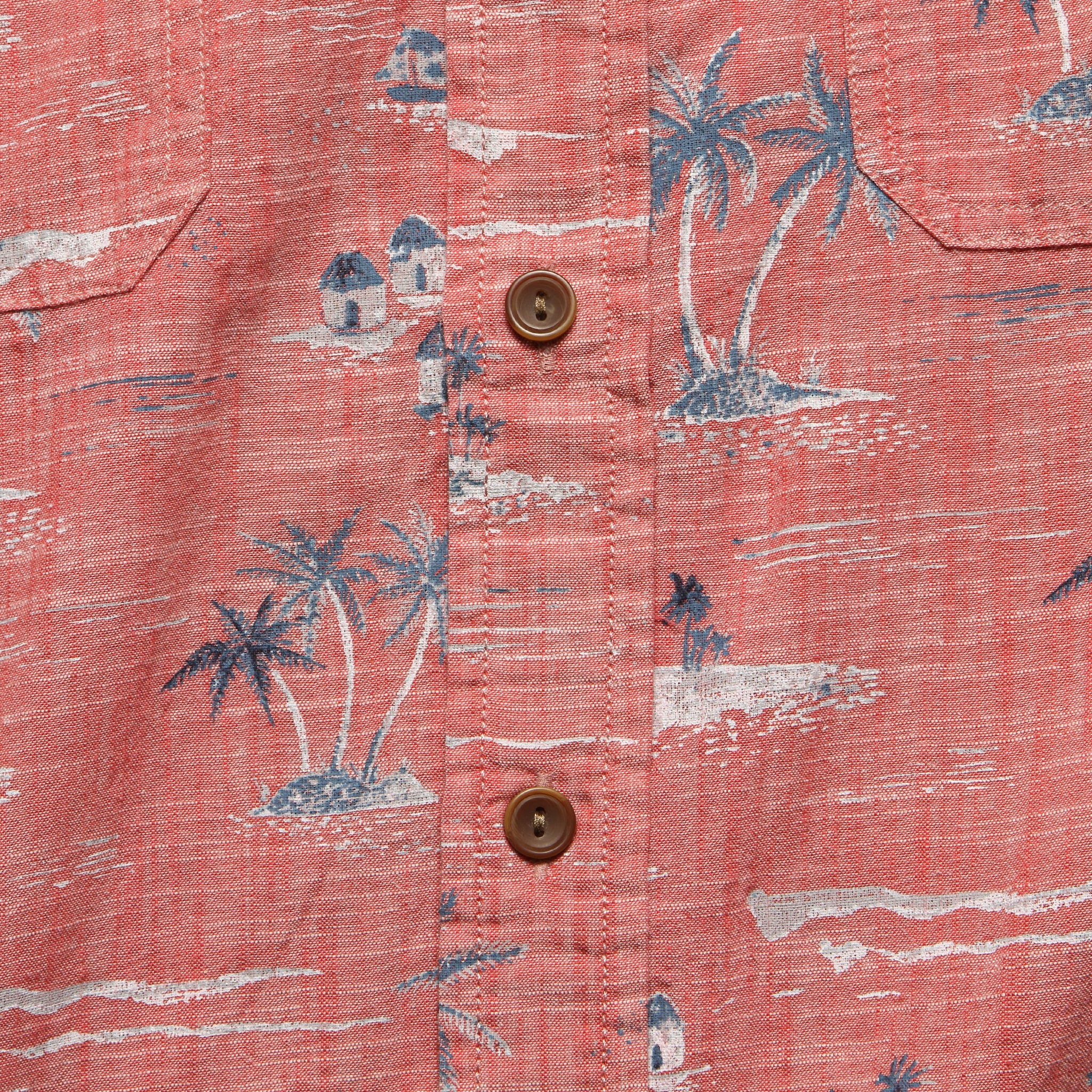 Giligans Printed Chambray Shirt - Dusty Cedar - Image 3